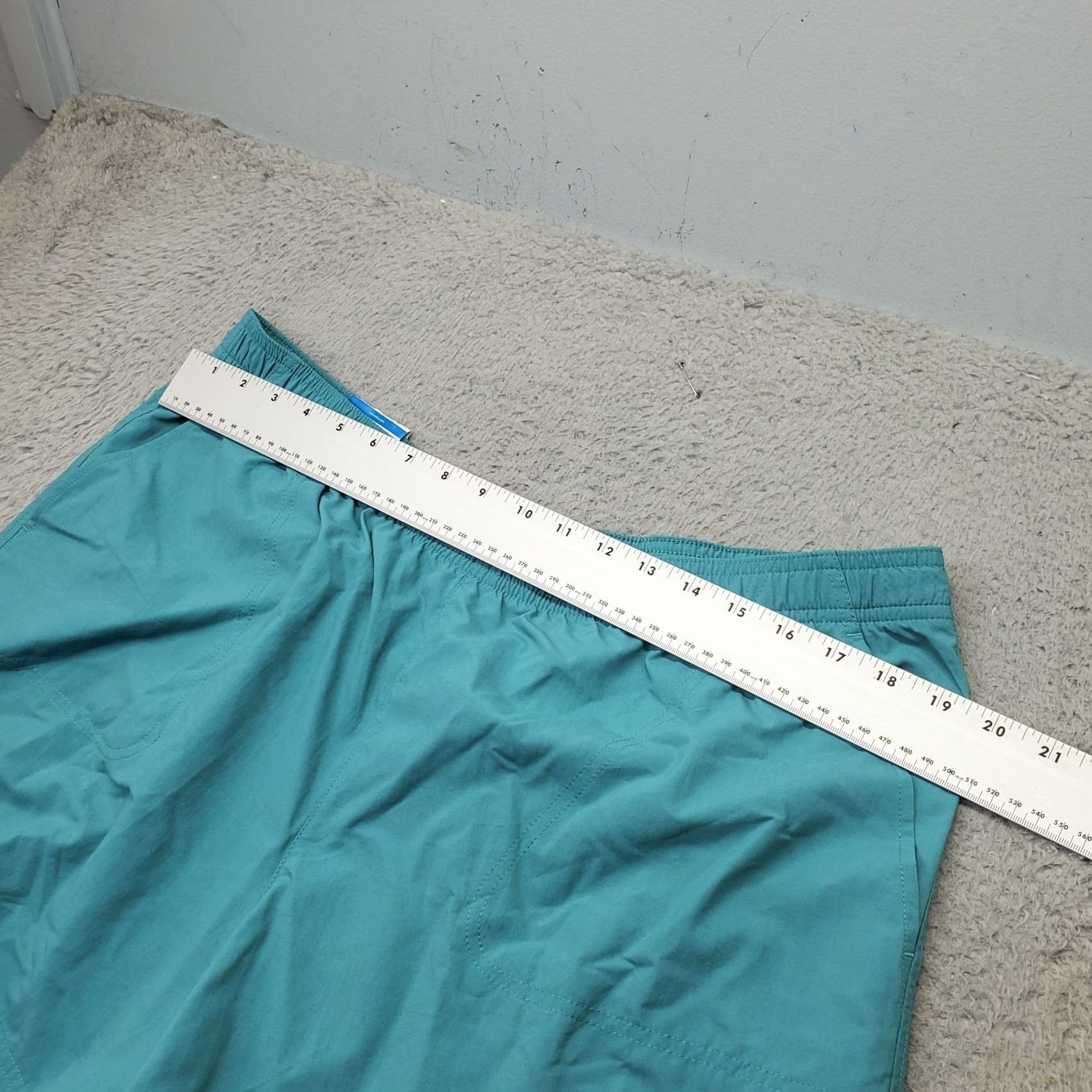 Vintage Columbia Womens XL Blue Sandy River Shorts Court Omni Shield Swim Bottom Sea Omn i Shield Women Size 40" / US 18 - 2 Thumbnail