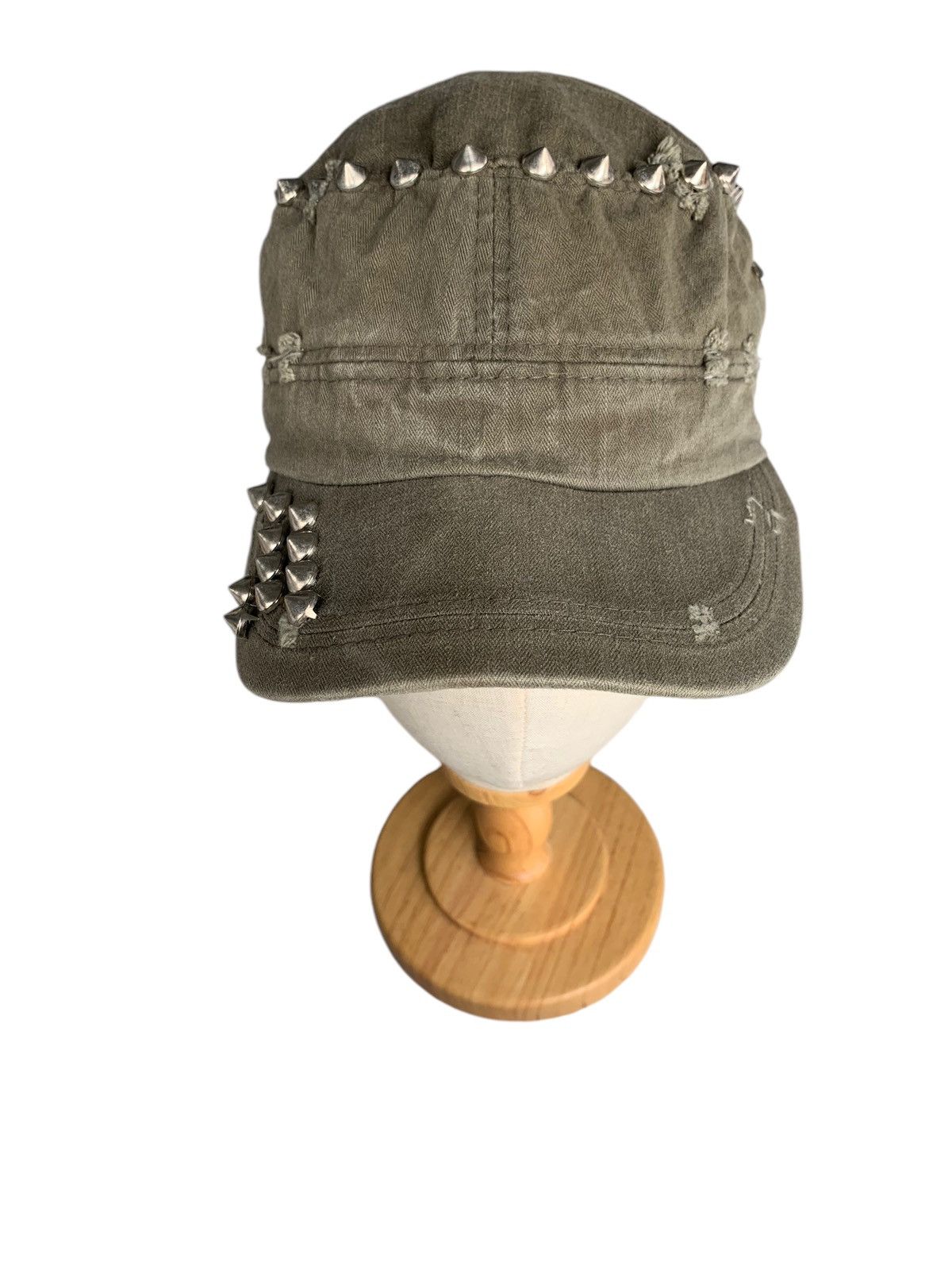 Japanese Brand × Kapital × Vintage JAPANESE STUDDED PUNK STYLE DISTRESSED CAP☠️🎌 Size ONE SIZE - 7 Thumbnail