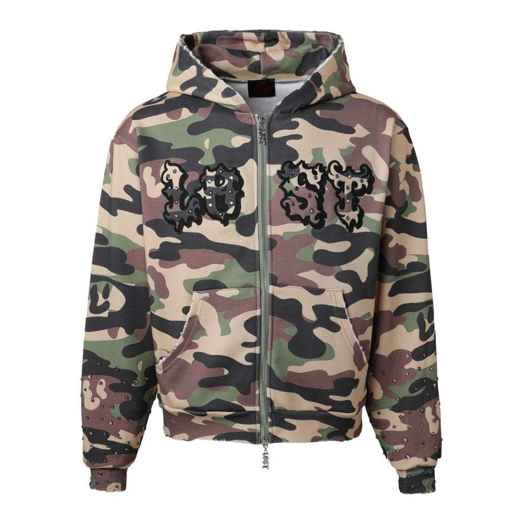 LOST INTRICACY Lost Intricacy 'Jungle Camo' Camo Zip Up Hoodie Size US M / EU 48-50 / 2 - 1 Preview