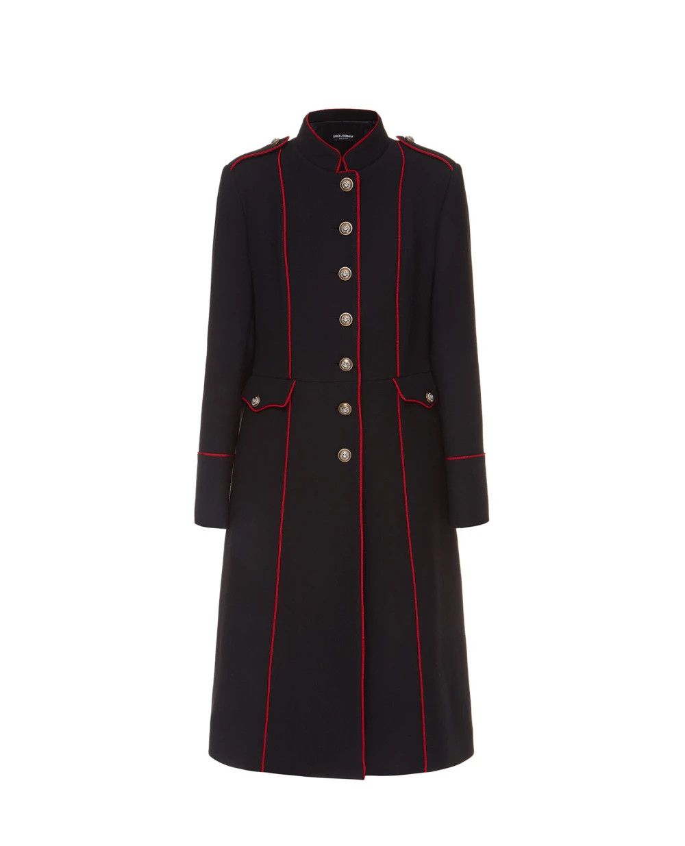 Dolce & Gabbana o1y0825 Overcoat in Black/Red Size M / US 6-8 / IT 42-44 - 1 Thumbnail