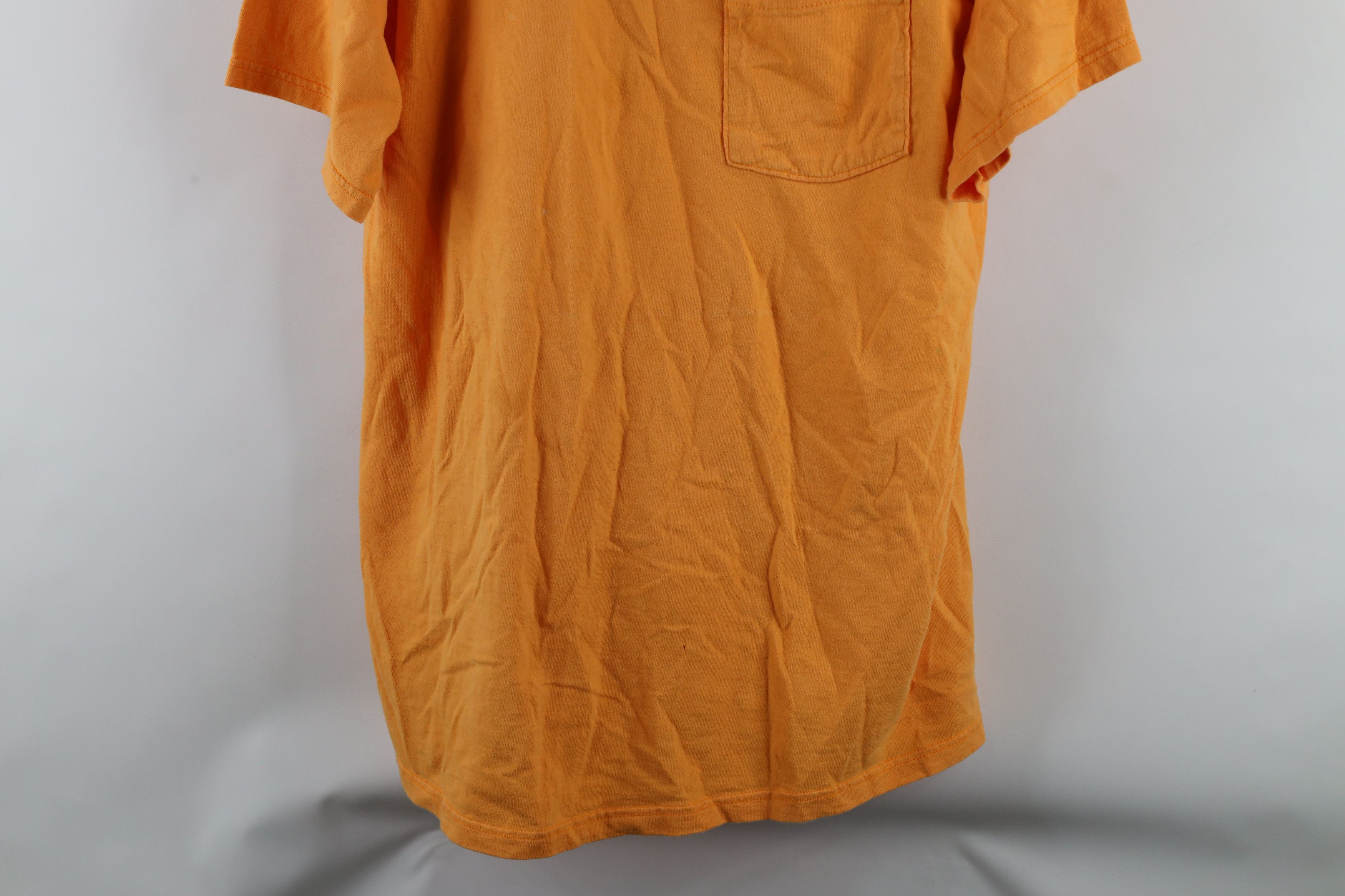 Vintage Vintage 90s Streetwear Short Sleeve T-Shirt Orange Cotton Size US XL / EU 56 / 4 - 3 Thumbnail