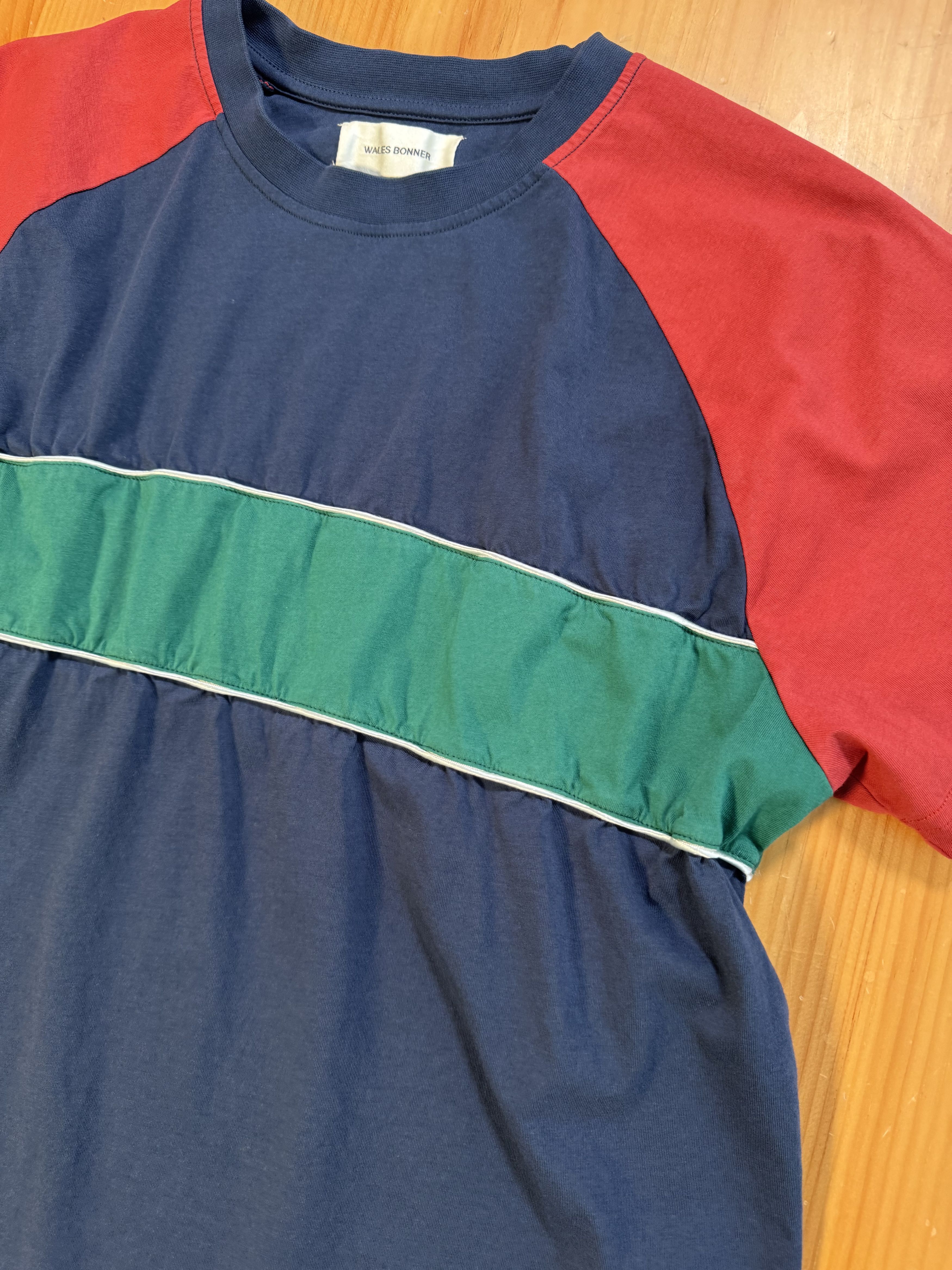 Wales Bonner Wales Bonner FW 20 STRIPE PIPING T SHIRT Size US L / EU 52-54 / 3 - 3 Thumbnail