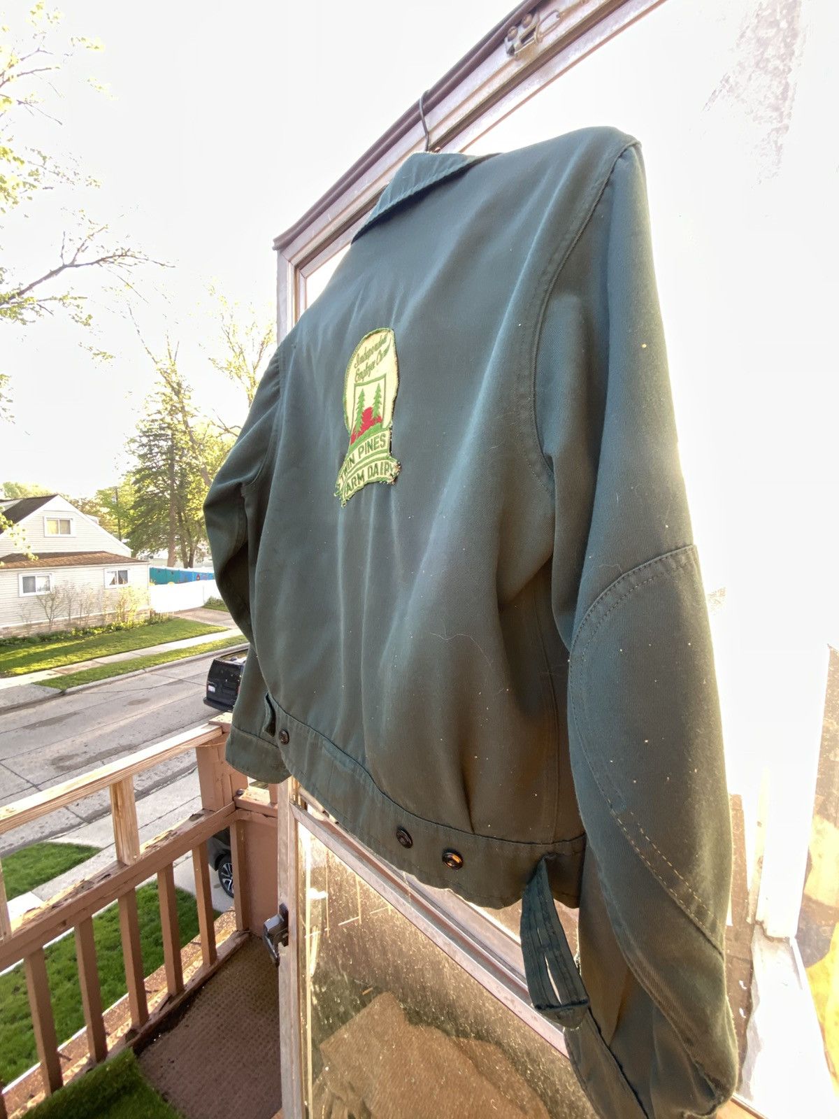 Vintage Vtg ww2 Detroit Uniform Company Twin Pines Farm Dairy Jacket Size US XXS / EU 40 - 8 Thumbnail
