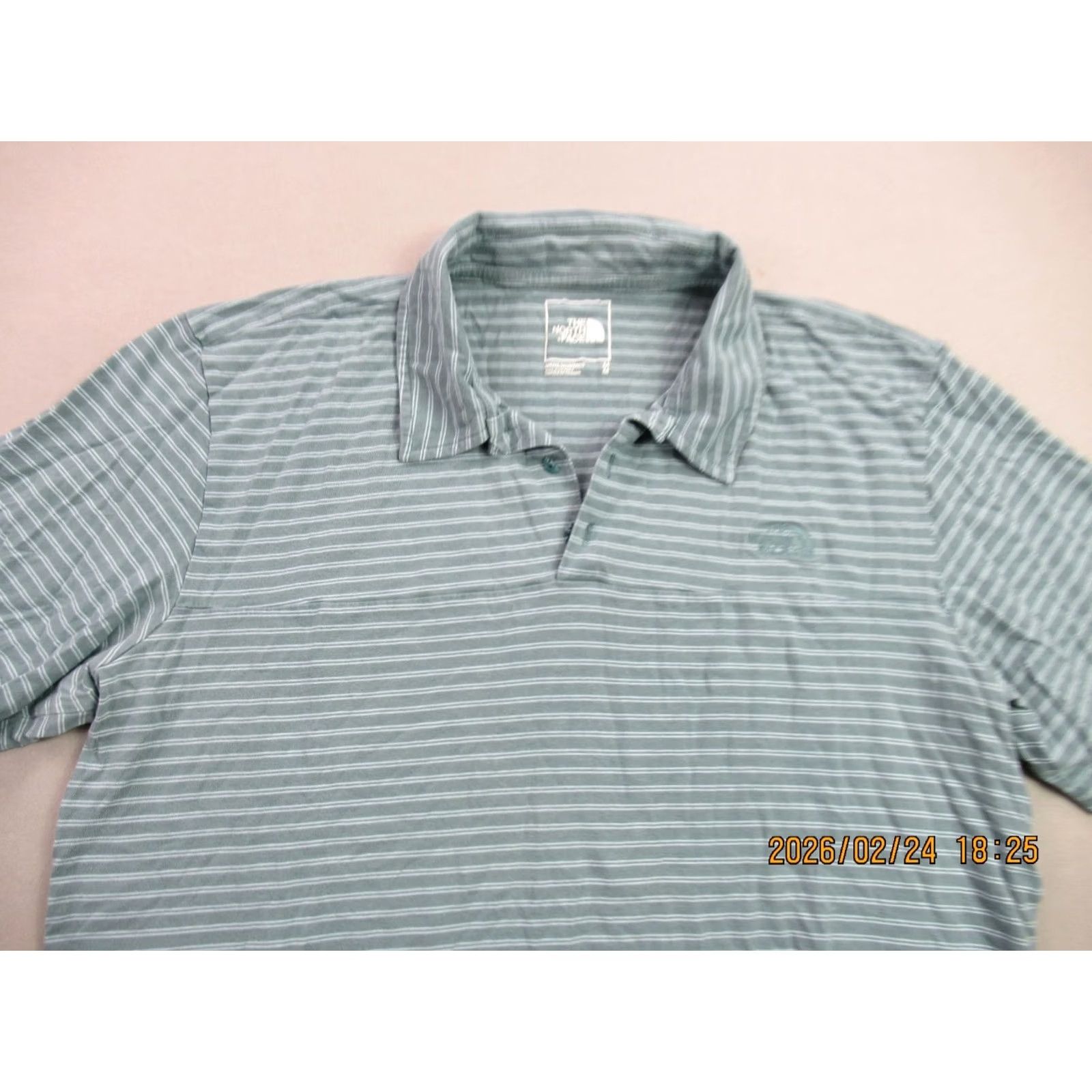 The North Face The North Face Shirt Mens Polo Short Sleeve Striped Green Casual Golf Regular Fit Size US M / EU 48-50 / 2 - 3 Thumbnail