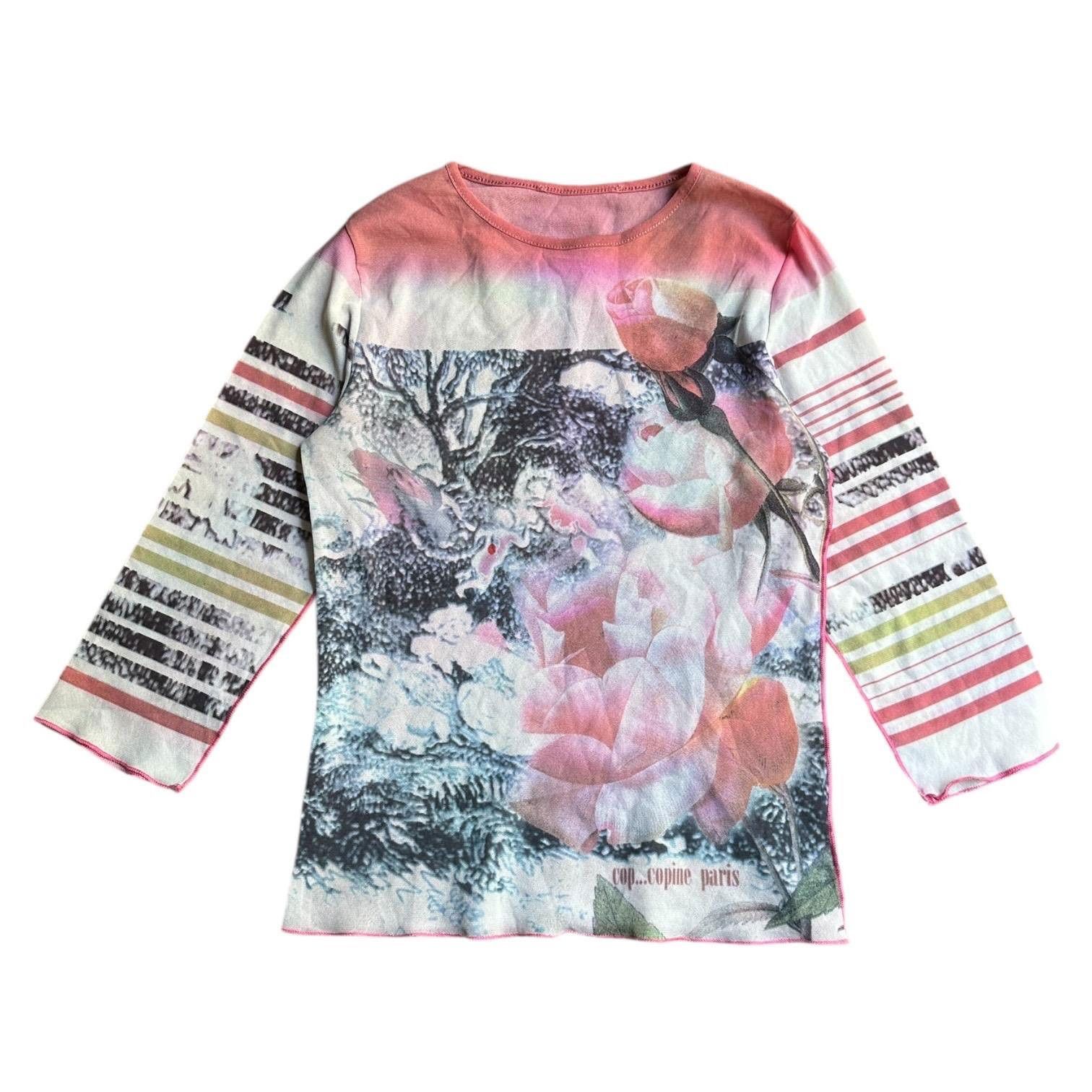 Cop Copine The Cop Copine Roses Meshtop Size ONE SIZE - 1 Thumbnail