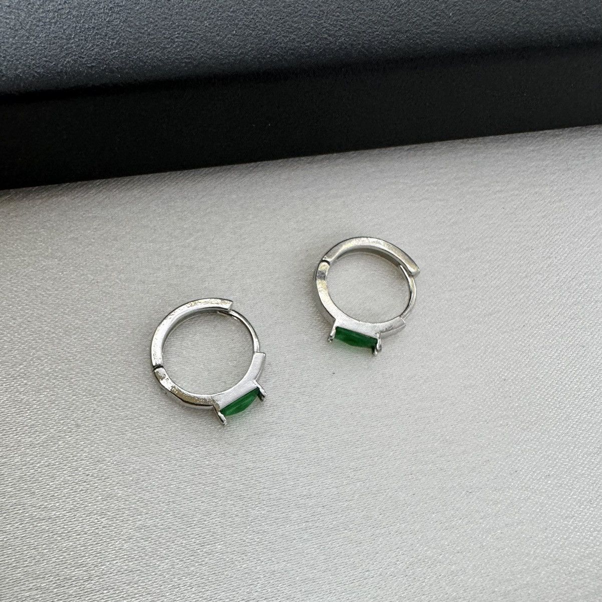 Designer 12mm Small Hoop Earrings for Men Women Unisex Hip Hop Style Size ONE SIZE - 3 Thumbnail
