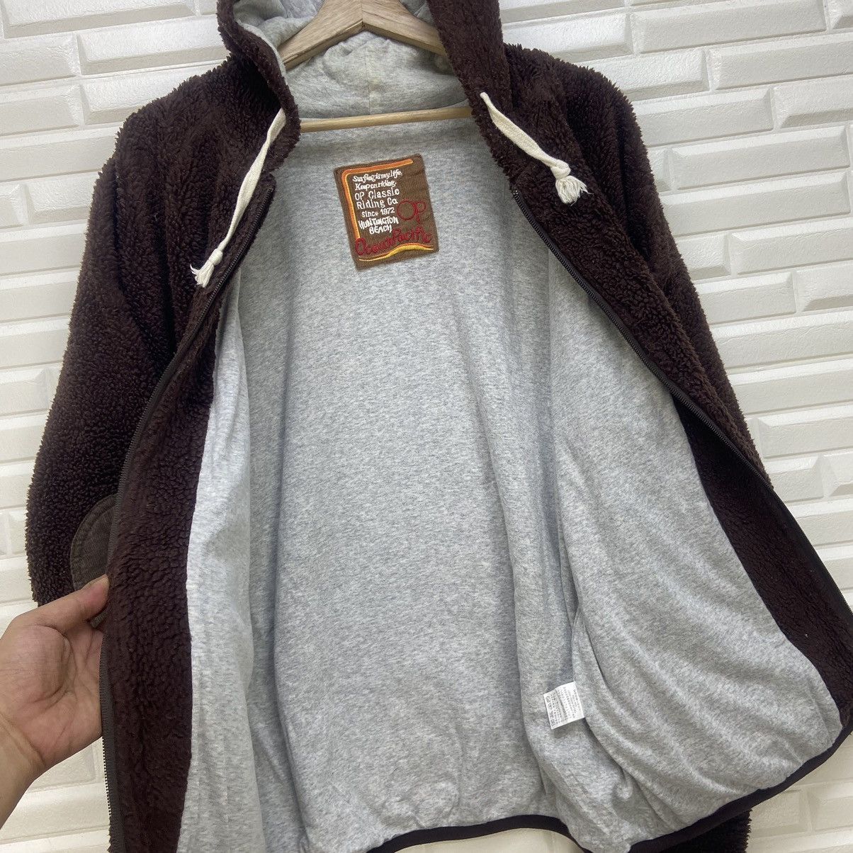 Ocean Pacific Vintage Ocean Pacific Surfing Life Fleece Sherpa Jacket Size US S / EU 44-46 / 1 - 16 Thumbnail