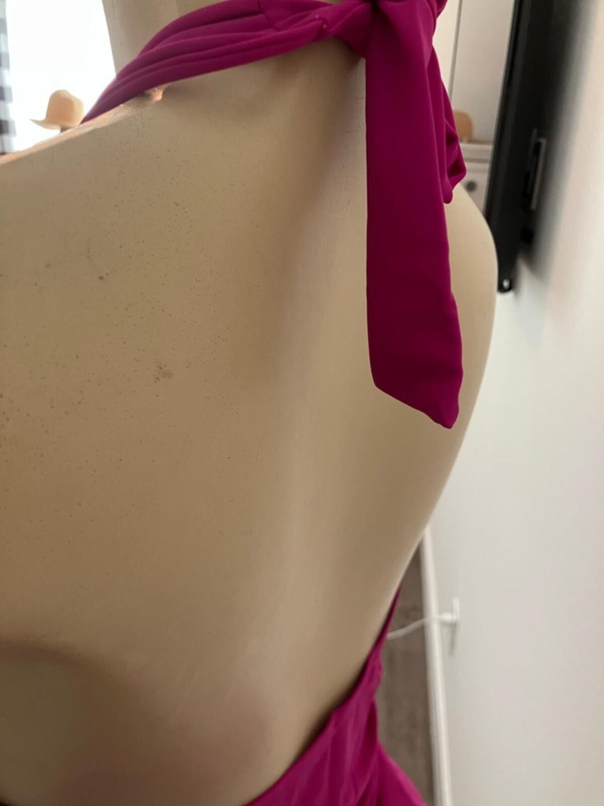 Other Island Escape Strappy Halter Tankini Top - Fuchsia Size ONE SIZE - 5 Thumbnail