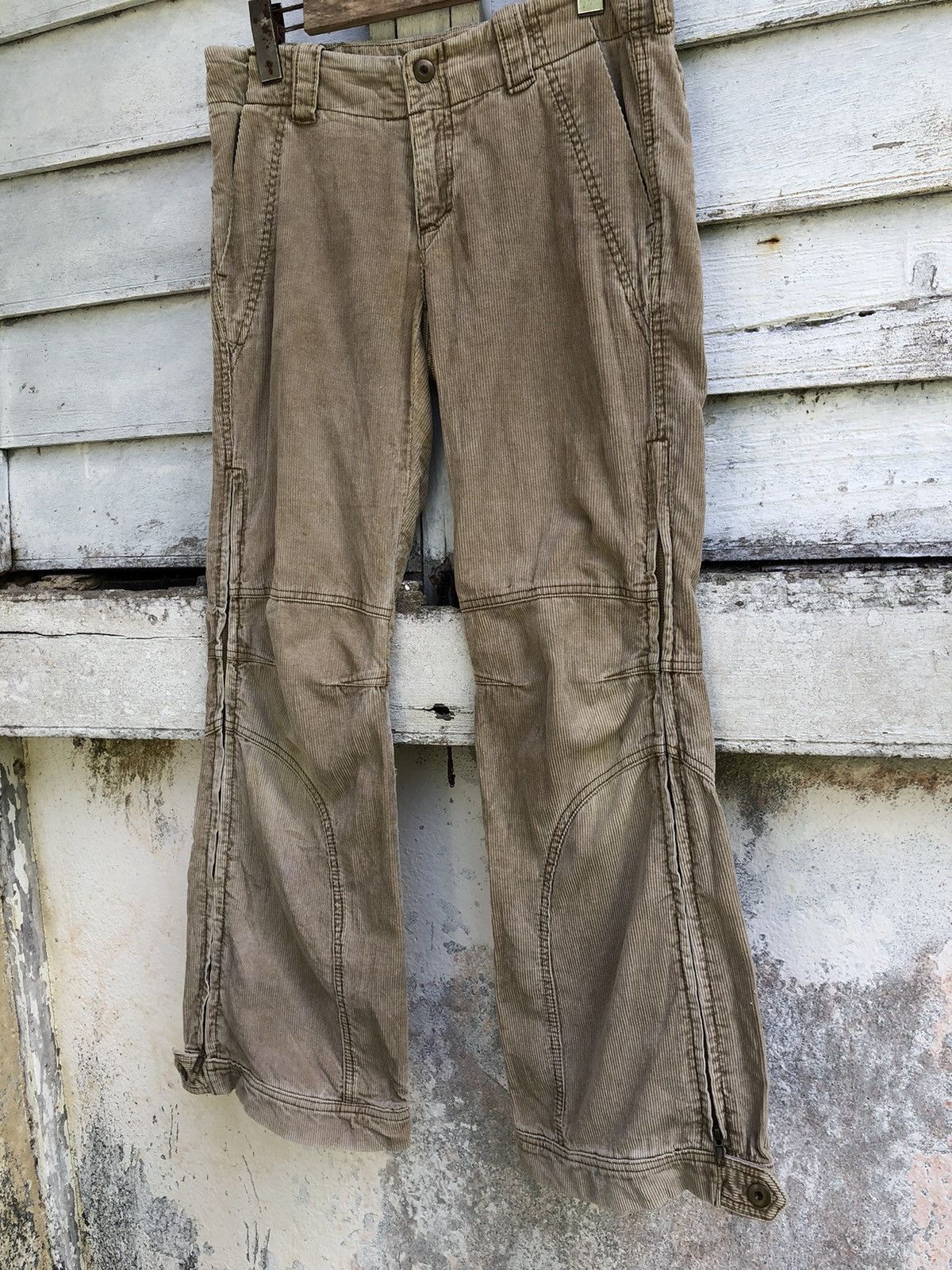 If Six Was Nine × Japanese Brand × Le Grande Bleu (L.G.B.) g.u.u Flared Corduroy Zipper Wide Leg LGB Style Size US 31 - 2 Thumbnail