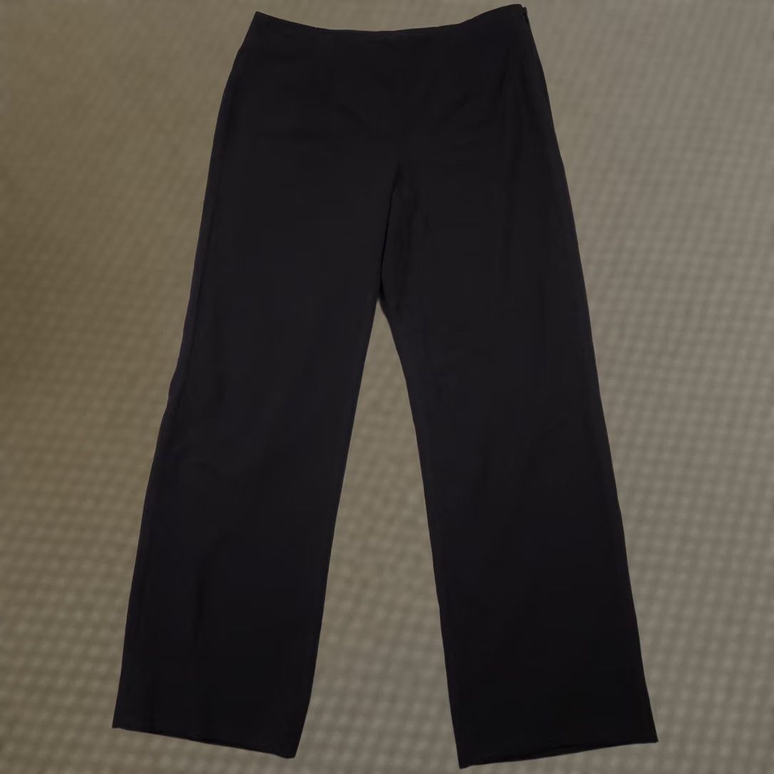 J. Jill J. Jill Pants Womens 8 Blue Dress Slacks Side Zip Stretch Straight Leg Work Size 30" / US 8 / IT 44 - 1 Thumbnail