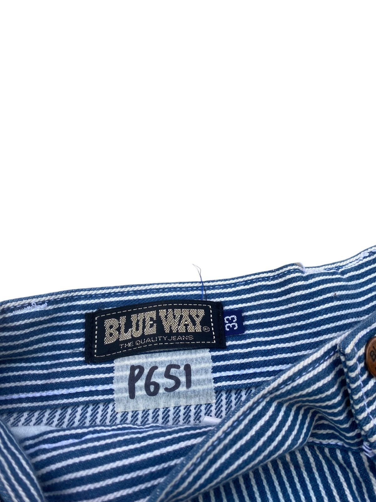 Japanese Brand Vintage Blue Way Carpenter Hickory Pant Size US 30 / EU 46 - 7 Thumbnail
