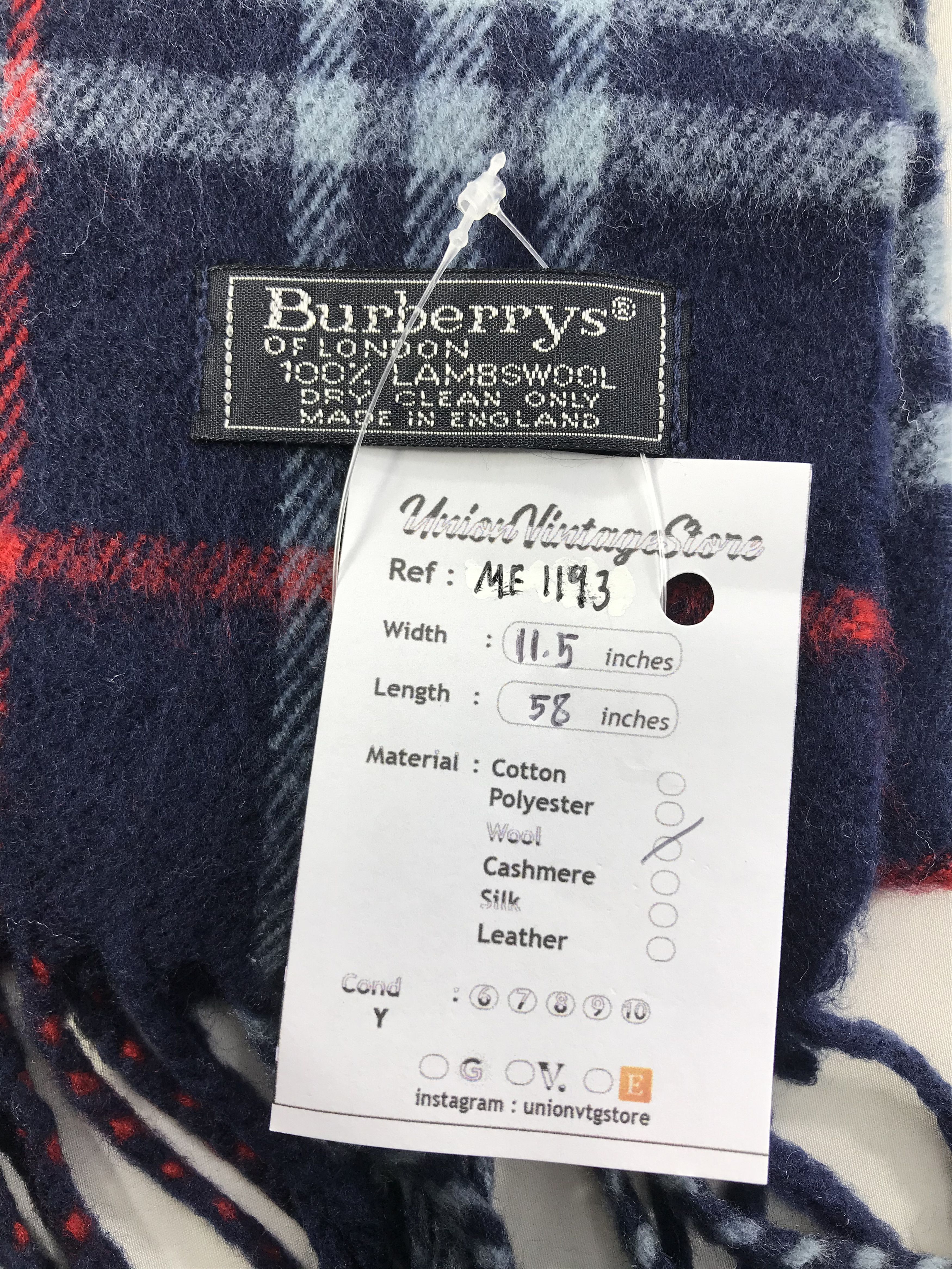 Burberry Vintage Burberry Scarf/Muffler/Neckwear MF1193 Size ONE SIZE - 4 Thumbnail