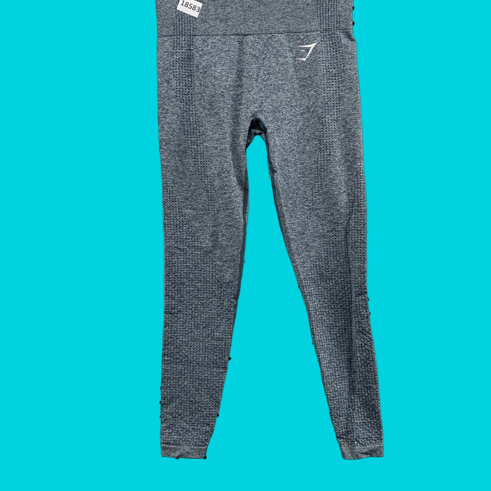 Gymshark Gymshark Leggings Womens Small Gray Compression Pants 26X25 Shark Activewear Women Size 28" / US 6 / IT 42 - 1 Thumbnail