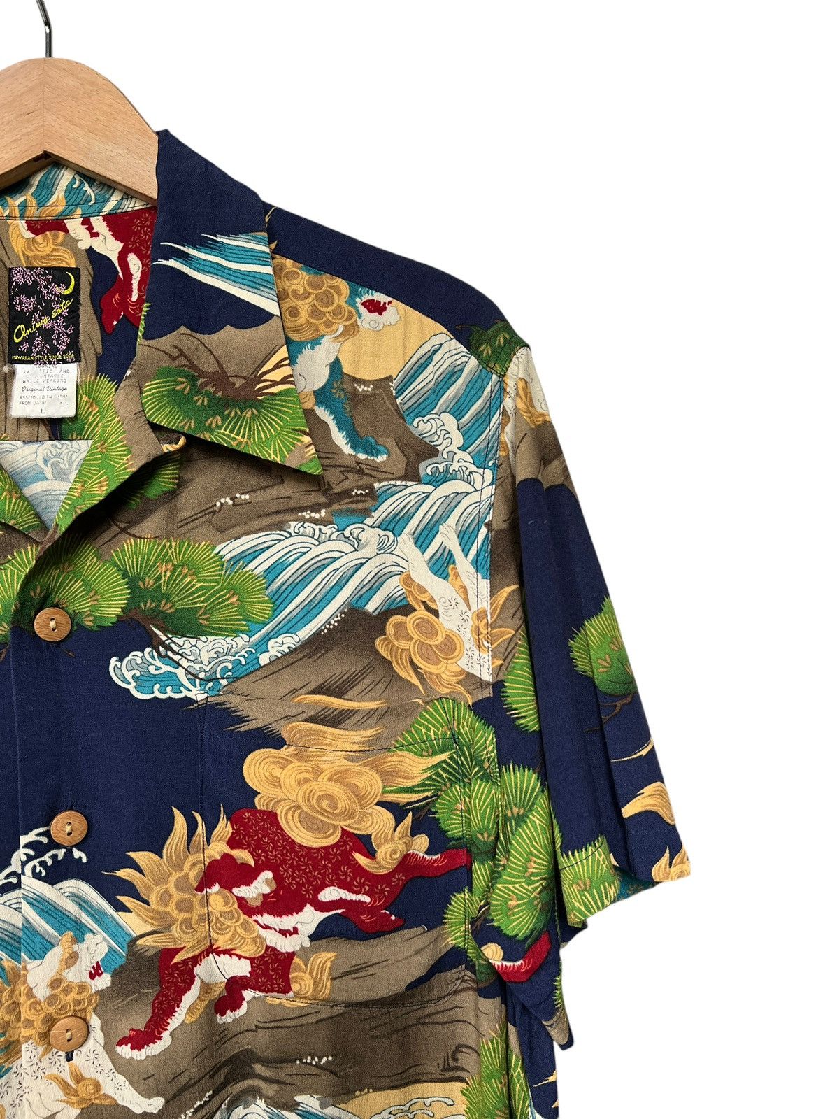 Sun Surf Vintage Oniwa Soto 🇯🇵 Rayon Crepe Hawaiian Shirt Size US M / EU 48-50 / 2 - 6 Thumbnail