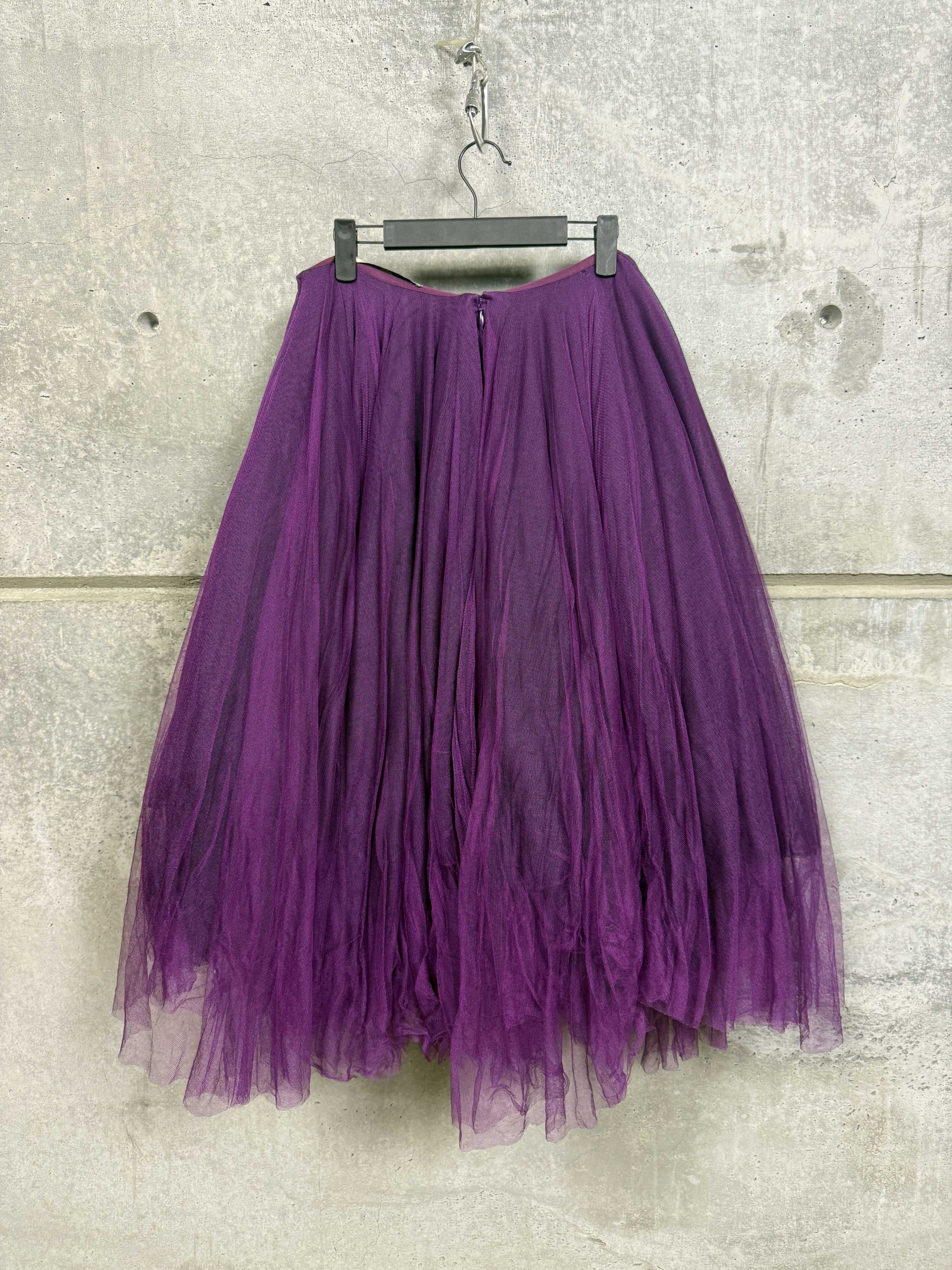 Marc Le Bihan Marc Le Bihan Purple Tulle Skirt Size 26" / US 2 / IT 38 - 2 Thumbnail
