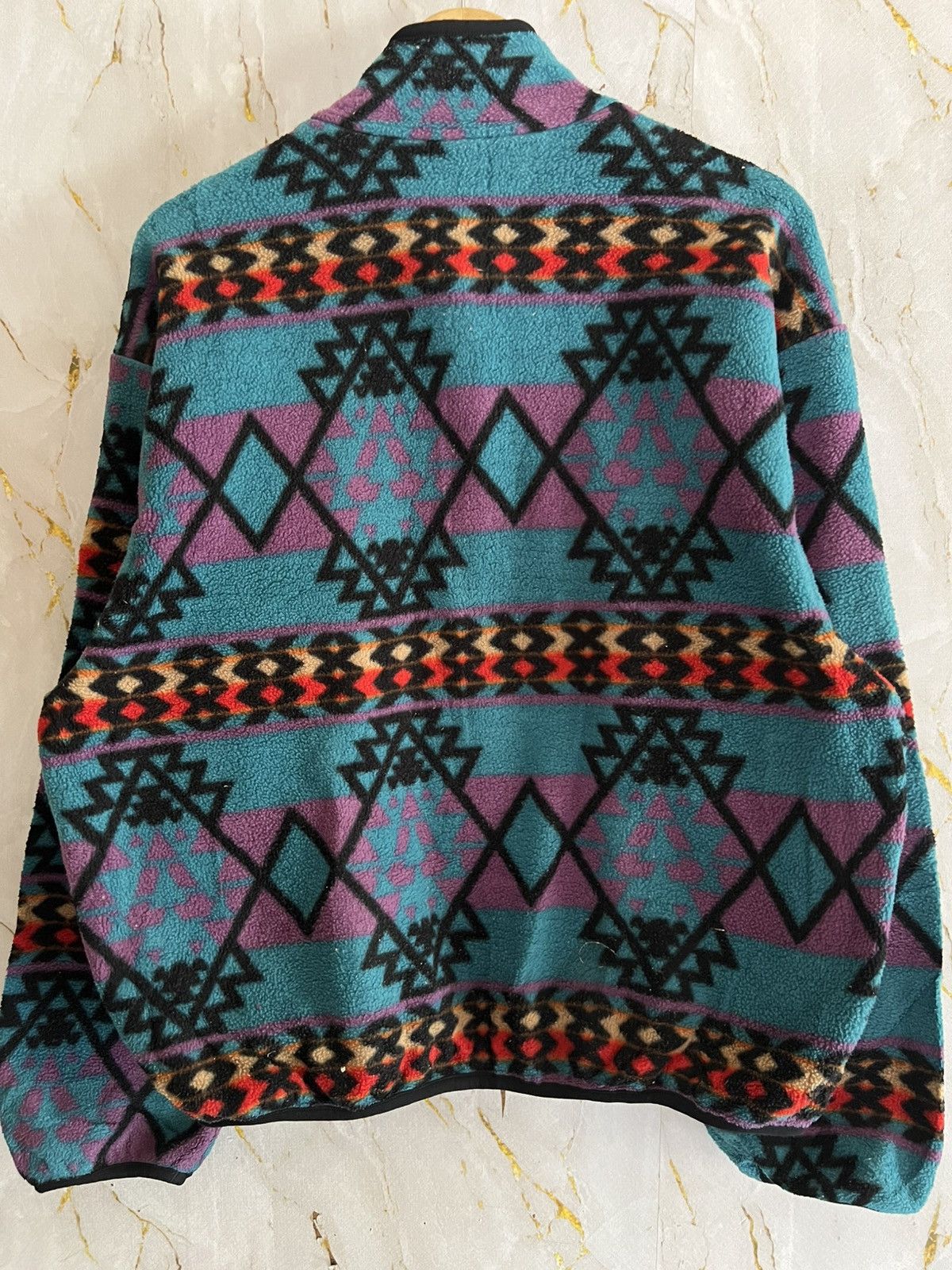Woolrich Woolen Mills Vintage Woolrich Navajo Fleece Jacket – 90s Tribal Pattern Size US M / EU 48-50 / 2 - 2 Thumbnail
