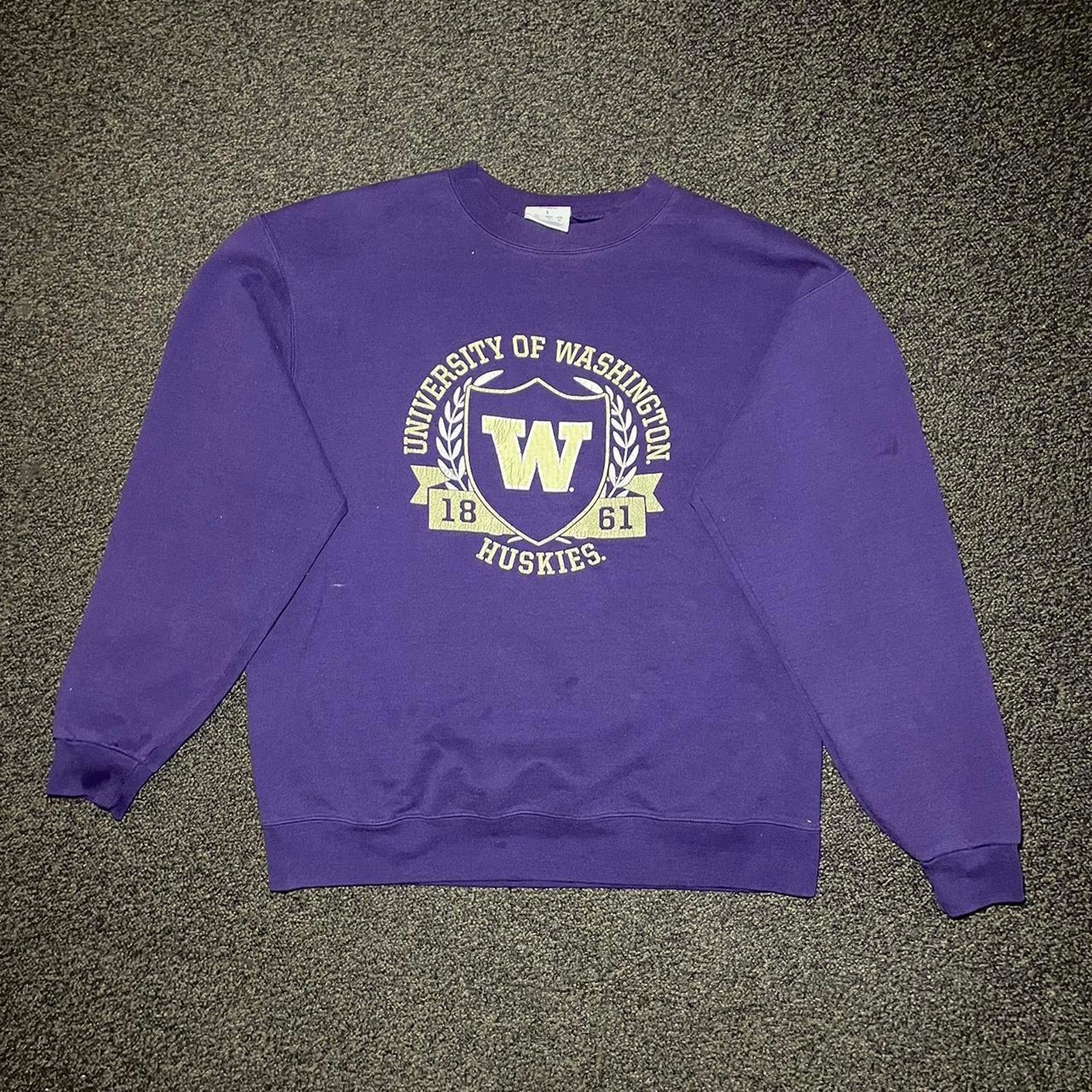 Champion University of washington crewneck no Size US L / EU 52-54 / 3 - 2 Thumbnail