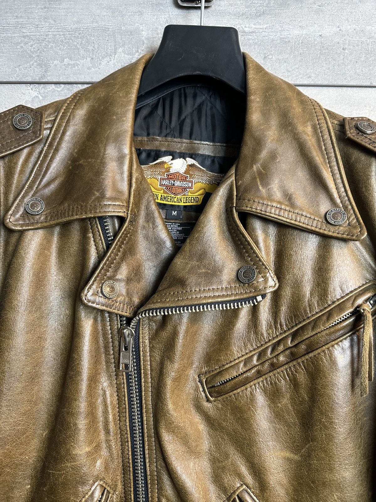 Harley Davidson Vintage Harley Davidson Biker Leather Jacket Size US M / EU 48-50 / 2 - 7 Thumbnail