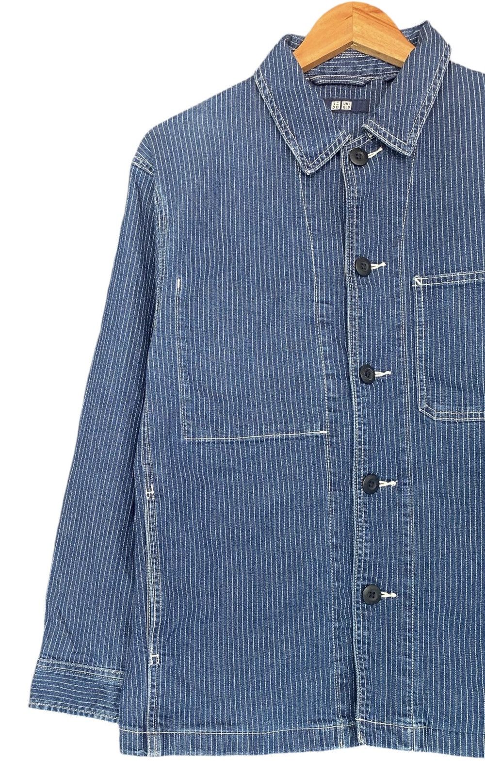 Uniqlo UNIQLO Wabash Button Denim Shirt (M) Size US M / EU 48-50 / 2 - 3 Thumbnail