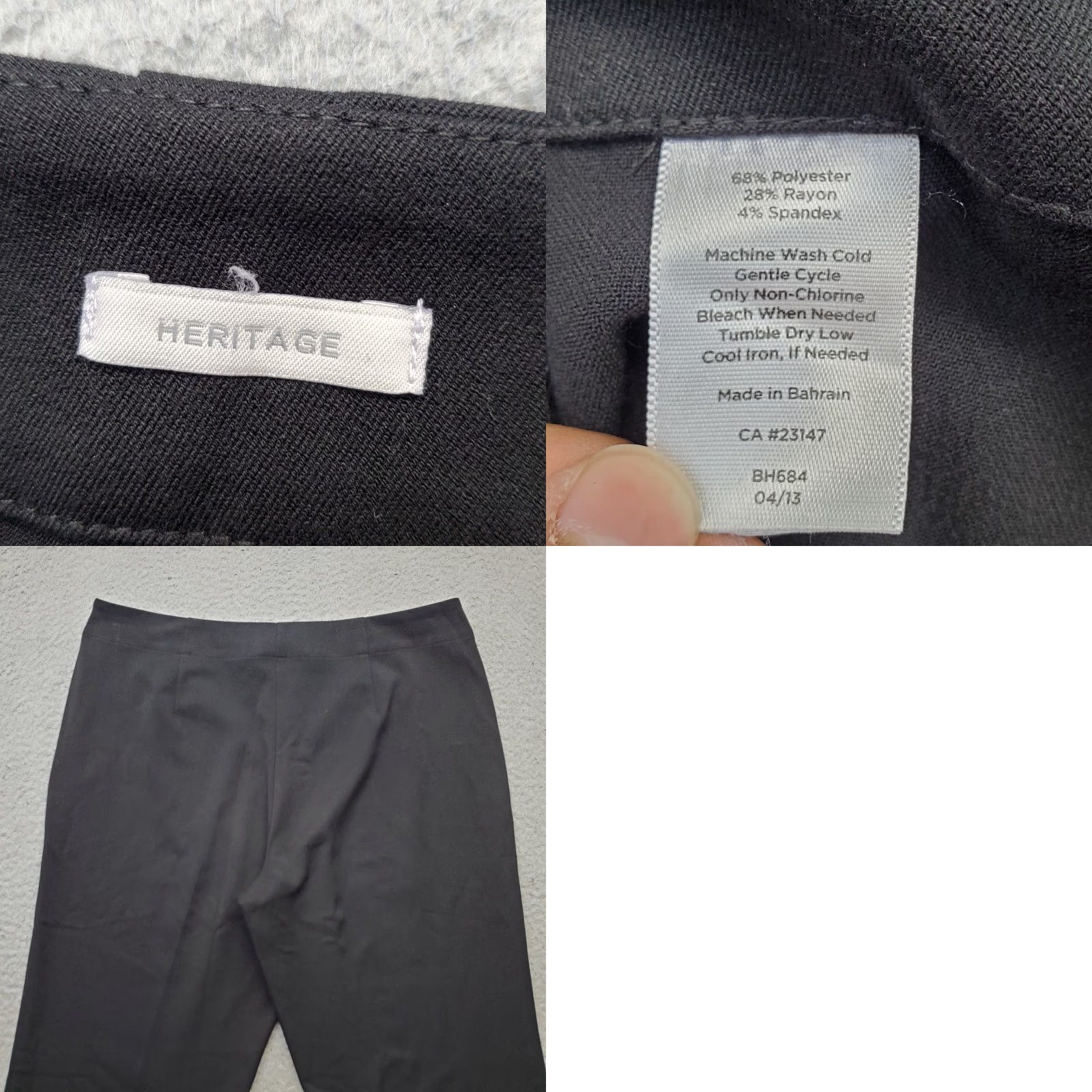 Talbots Talbots Heritage Pants Womens 14 Black Career Stretch Straight Leg Side Zip Pants Womens 14 Black Career Stretch Straight Leg Side Zip Size 36" / US 14 / IT 50 - 8 Thumbnail