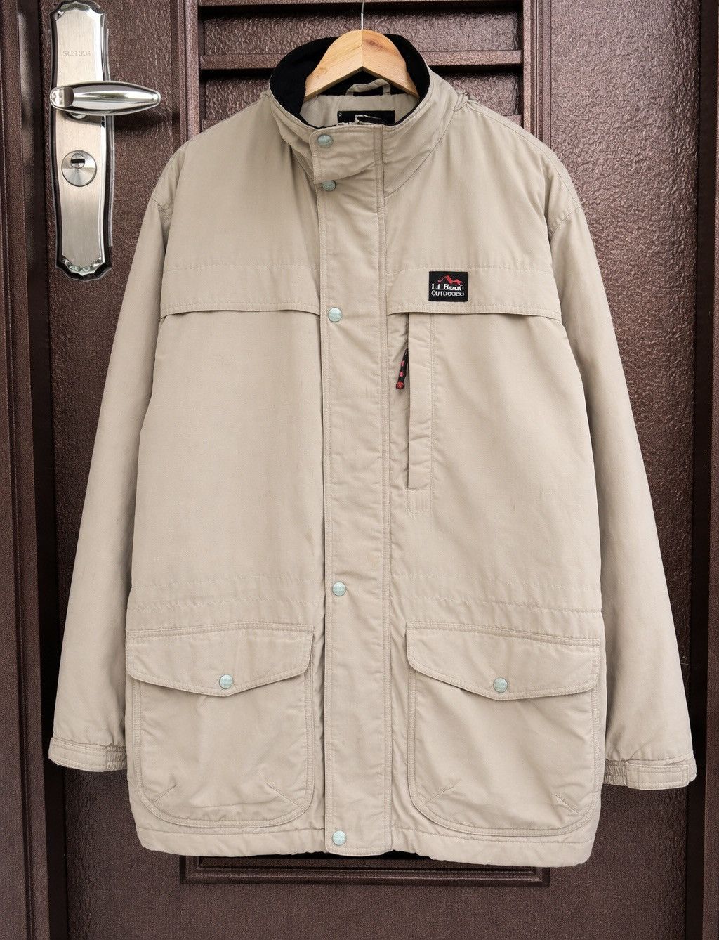 L.L. Bean L.L.Bean Outdoor Jacket Hooded Beige Gorpcore Minimalist Size US L / EU 52-54 / 3 - 1 Thumbnail