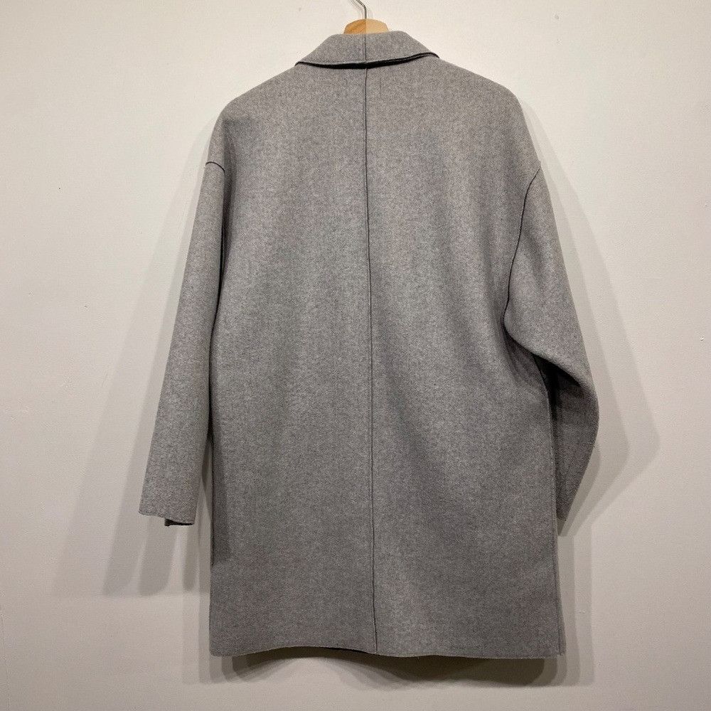 Zara Zara Light Grey Exposed Seam One Button Long Blazer Medium Size M / US 6-8 / IT 42-44 - 5 Thumbnail