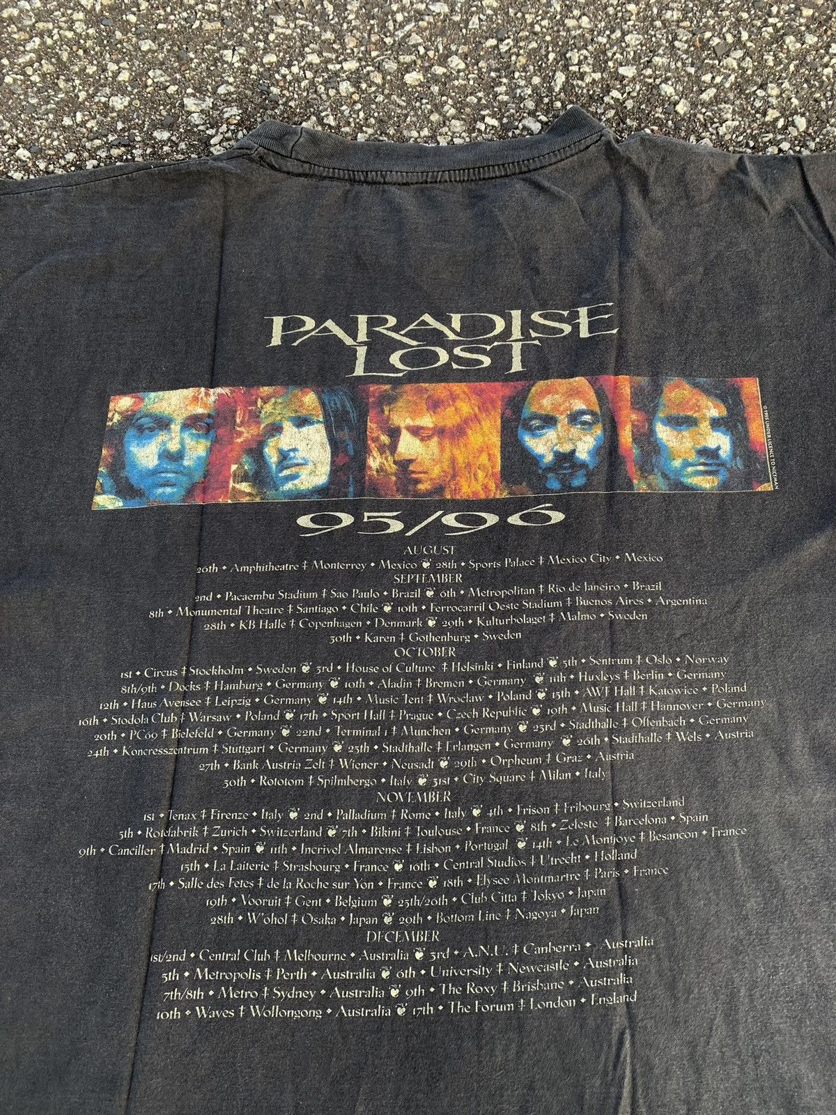 Band Tees × Vintage Vintage 90’s Paradise Lost All Over Print Rose TShirt Tee Size US XL / EU 56 / 4 - 7 Thumbnail