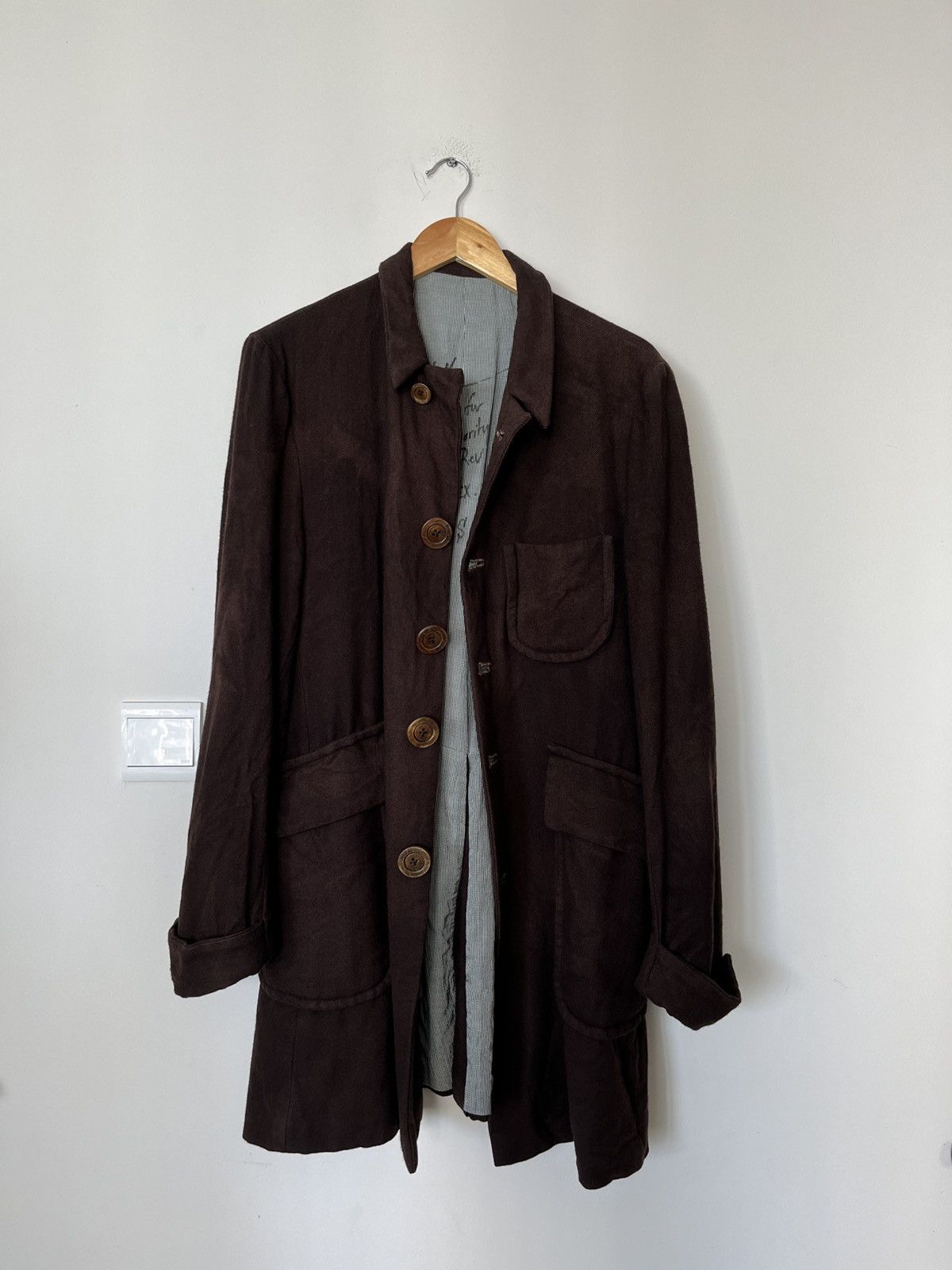 Geoffrey B. Small G.B.S 1/1 coat with large wooden buttons Size US M / EU 48-50 / 2 - 2 Thumbnail