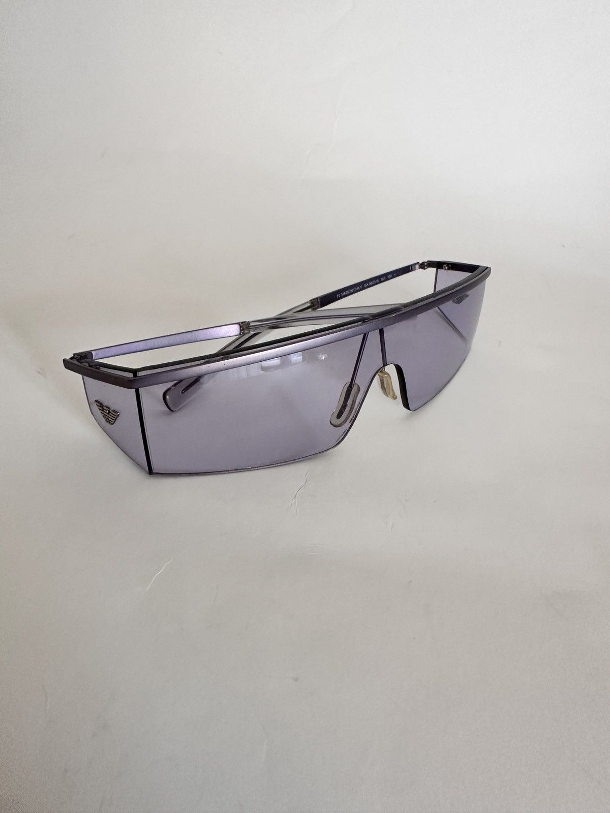 Emporio Armani Emporio Armani Futuristic Shield Sunglasses (Vintage) Size ONE SIZE - 7 Thumbnail