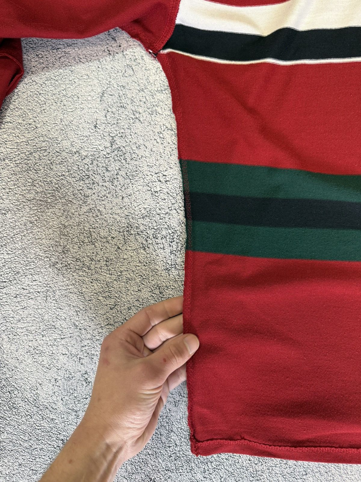 Paul & Shark Paul Shark Rugby Polo Shirt Red Striped Italy Long Sleeve M Size US M / EU 48-50 / 2 - 14 Thumbnail