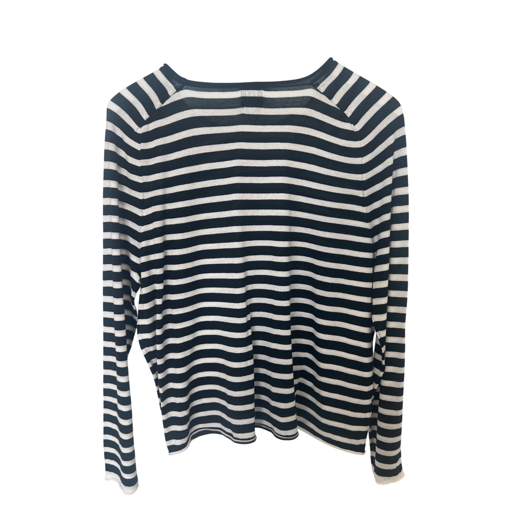 Other John + Jenn Black & White Striped Long Sleeve Shirt Size S / US 4 / IT 40 - 4 Thumbnail