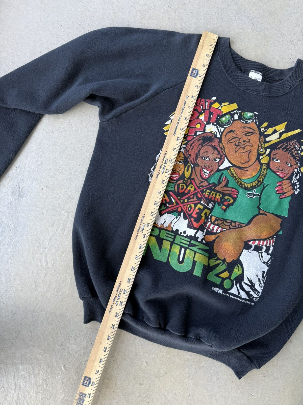 Vintage Vintage 90s Black Love What Is That, Deez Nutz Hbcu Crewneck Size US XL / EU 56 / 4 - 6 Thumbnail