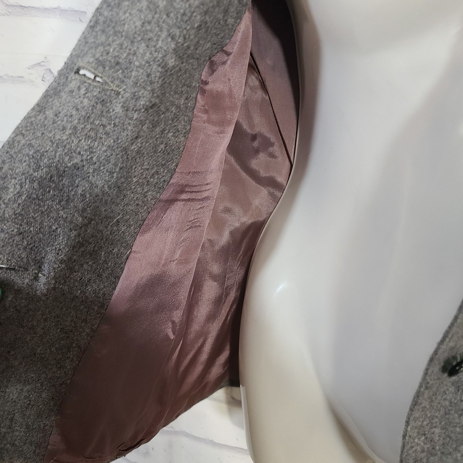 Other Vintage Union Made Prestige Of Boston Gray Wool Blazer, Sz 6 Size M / US 6-8 / IT 42-44 - 6 Thumbnail