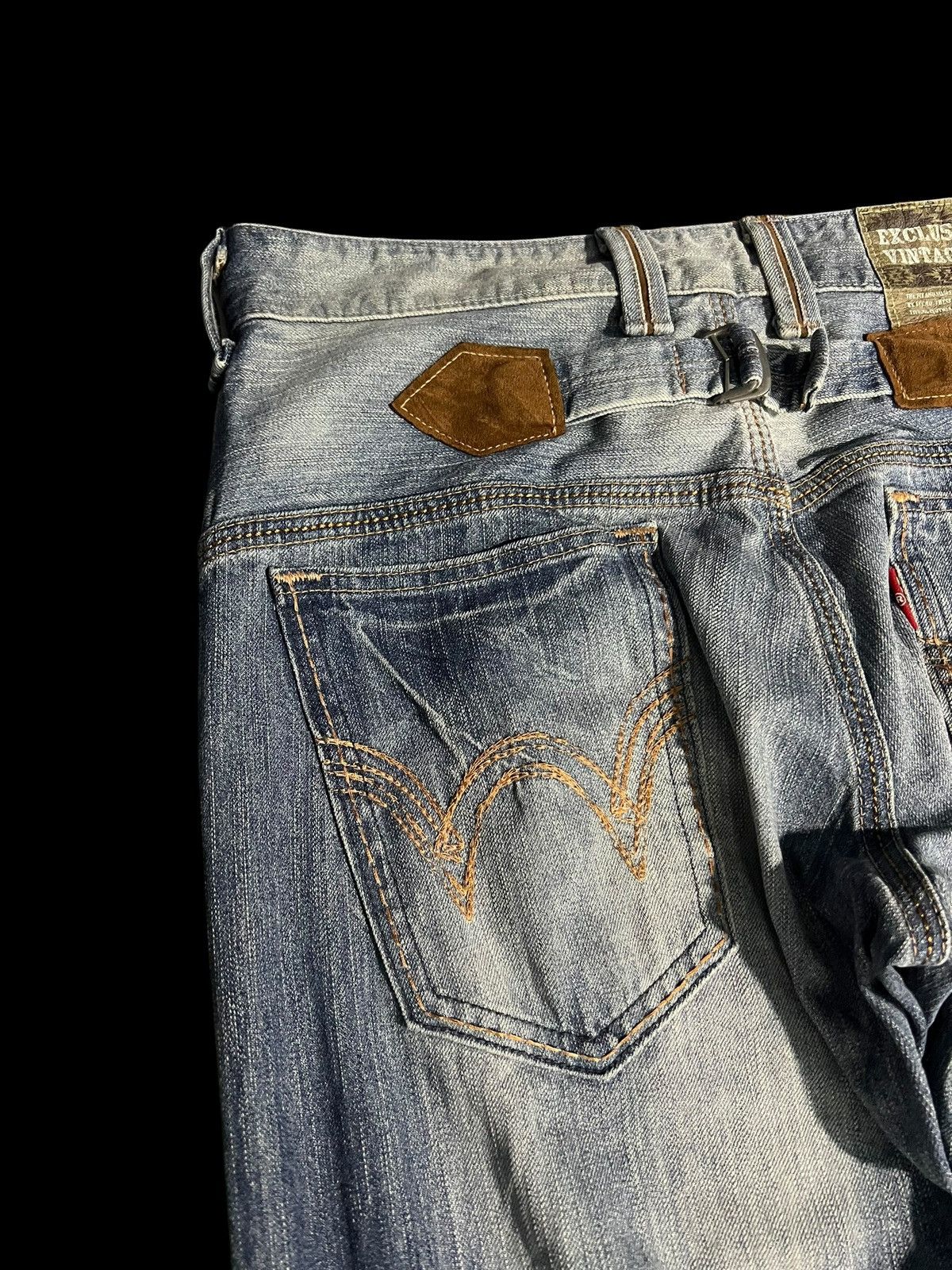 Edwin × If Six Was Nine × Le Grande Bleu (L.G.B.) 💥BAGGY💥EDWIN EXCLUSIVE VINTAGE WASHED FADED JEANS Size US 32 / EU 48 - 10 Thumbnail