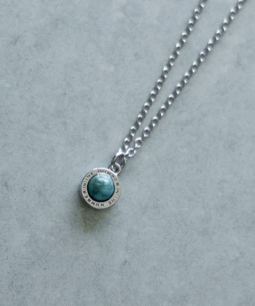 Number (N)ine NUMBER (N)INE ROUND LOGO STONE CHARM NECKLACE Blue Size ONE SIZE - 2 Thumbnail