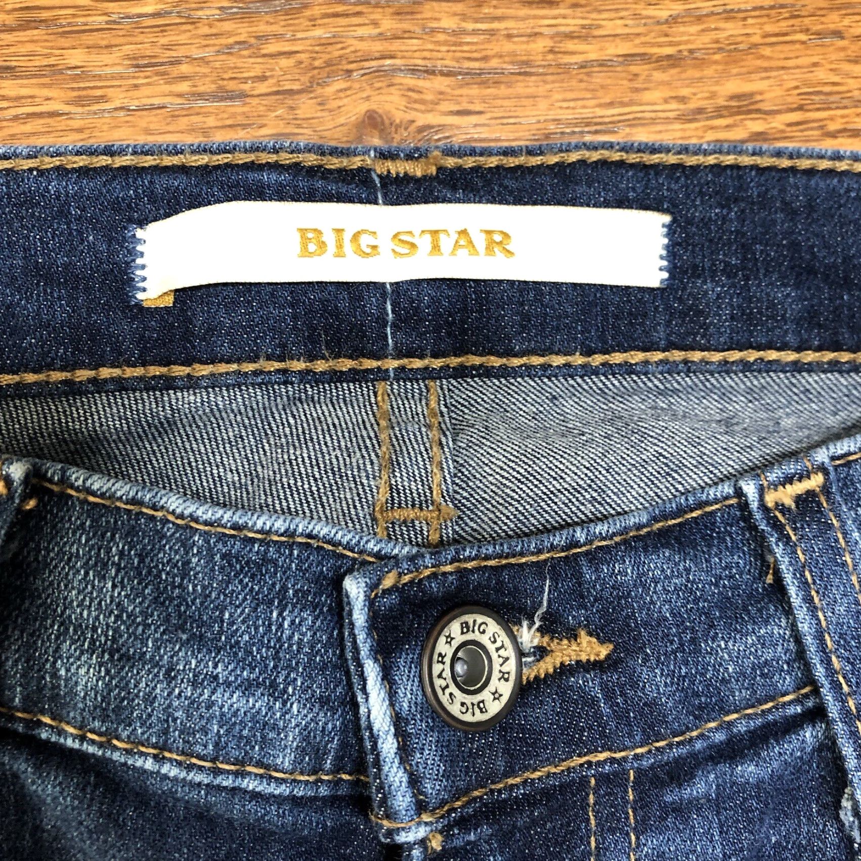 Denime Big Star Womens Jeans Capri Cropped Denim Blue 27 X 25.5 Inseam Size 27" / US 4 / IT 40 - 4 Thumbnail