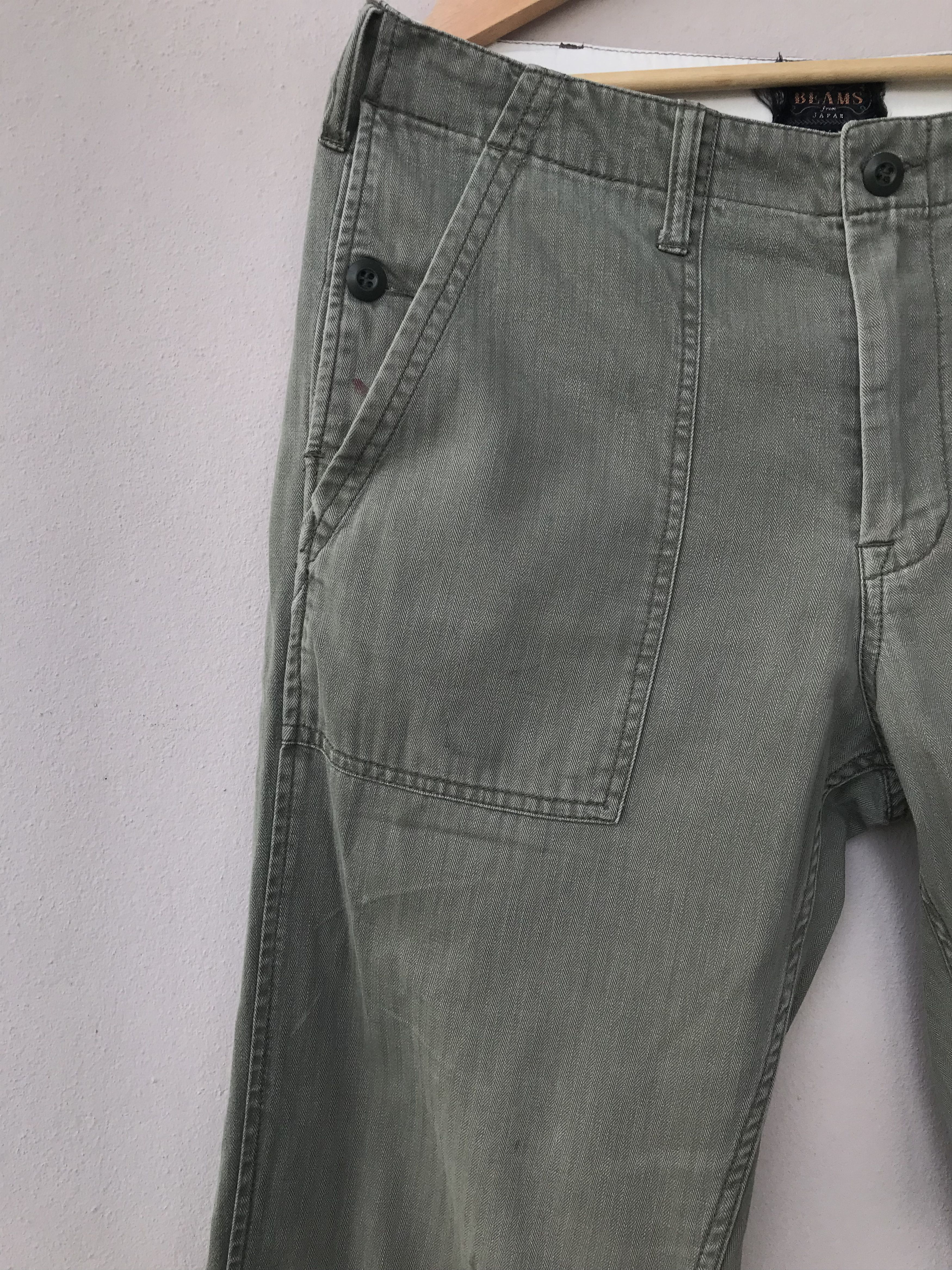 Vintage Vintage Distressed Beams Herringbone Baker Pants Size US 34 / EU 50 - 5 Thumbnail