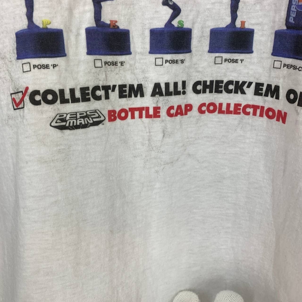 Pepsi 90s Vintage PEPSI MAN Bottlecap Collector T Shirt #2510/L Size US M / EU 48-50 / 2 - 5 Thumbnail