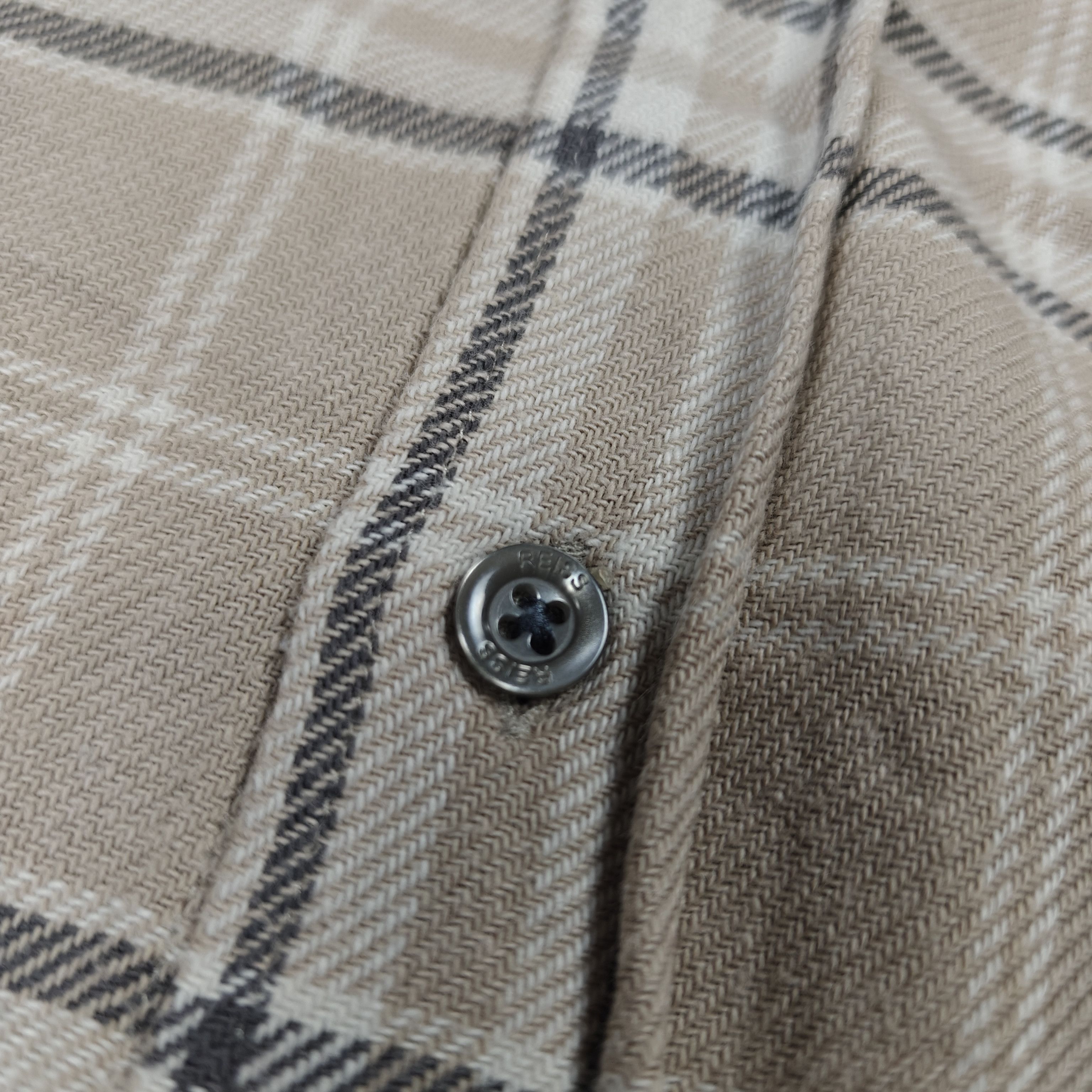 Reiss Reiss Cotton Shirt Check Beige size S Size US S / EU 44-46 / 1 - 6 Thumbnail