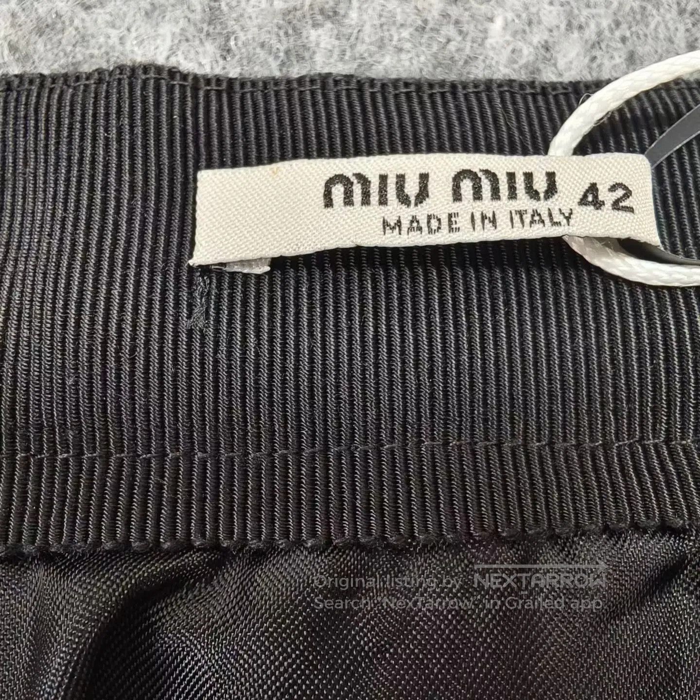 Miu Miu Miu Miu Lambswool Houndstooth Skirt| Size M / US 6-8 / IT 42-44 - 3 Thumbnail