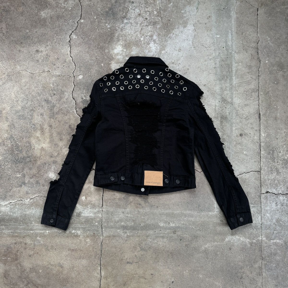 20471120 × Beauty Beast × Seditionaries Band Of Gypsies Punk Distressed Ringed Jacket Size S / US 4 / IT 40 - 2 Thumbnail