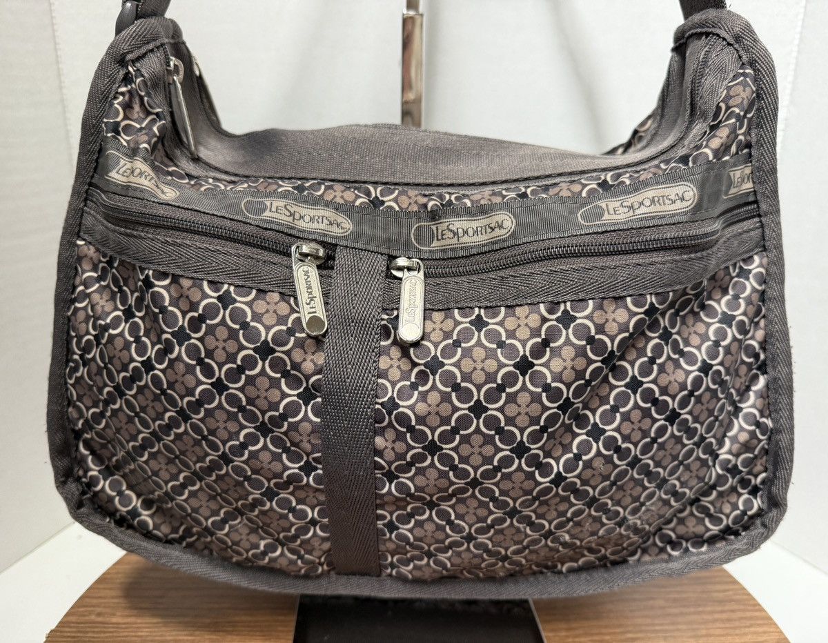 LeSportsac Expandable Crossbody Geometric Nylon Purse Bag