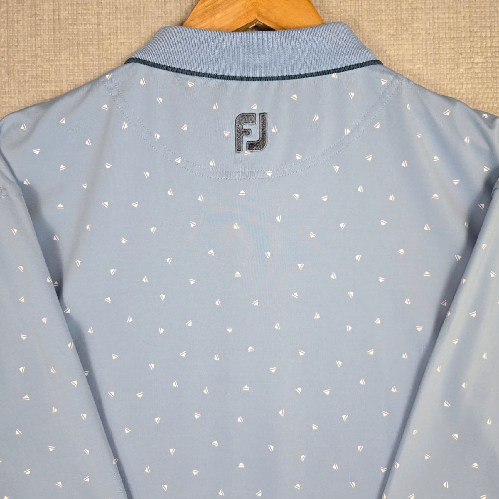 Footjoy FOOTJOY Golf Polo Shirt Mens Size 2XL Blue Eject Button Print Performance FJ Size US XXL / EU 58 / 5 - 5 Thumbnail
