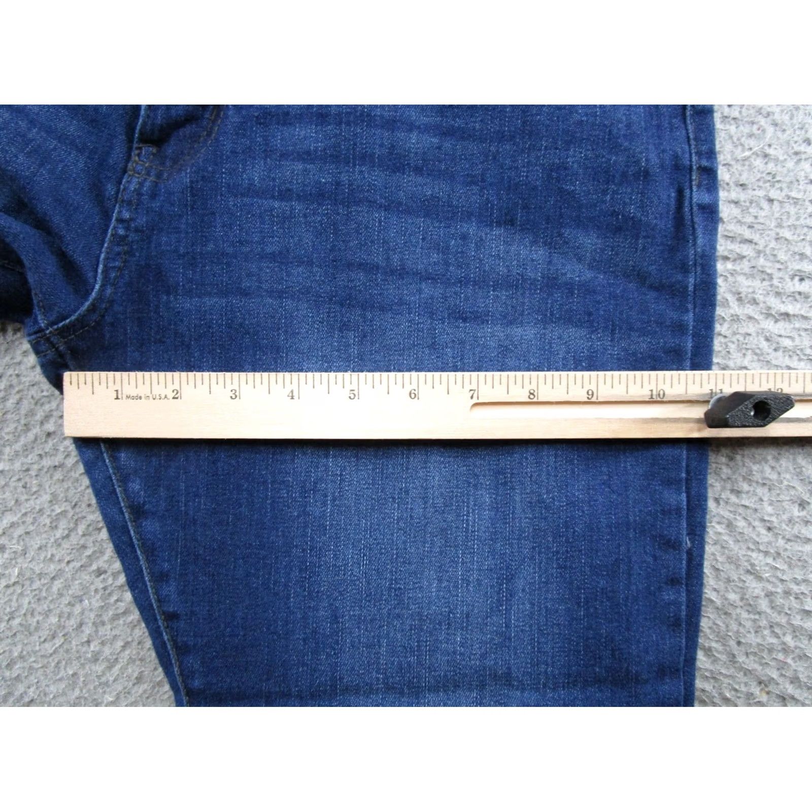 Vintage Kancan Women's Jeans Skinny Slim Fit Mid Rise Ankle Cropped Size 30 Blue Denim 13/30 Stretch Size 30" / US 8 / IT 44 - 7 Thumbnail