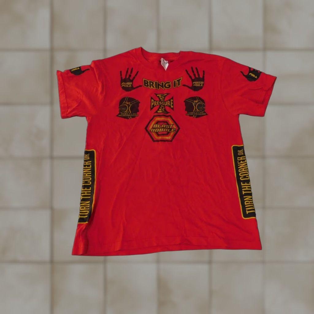 Fruit Of The Loom Wrestling Shirt Mens M Red Cotton Graphic Spartans Bring It 90s University Logo Fruit of the Loom Shirt Mens Size US M / EU 48-50 / 2 - 1 Thumbnail