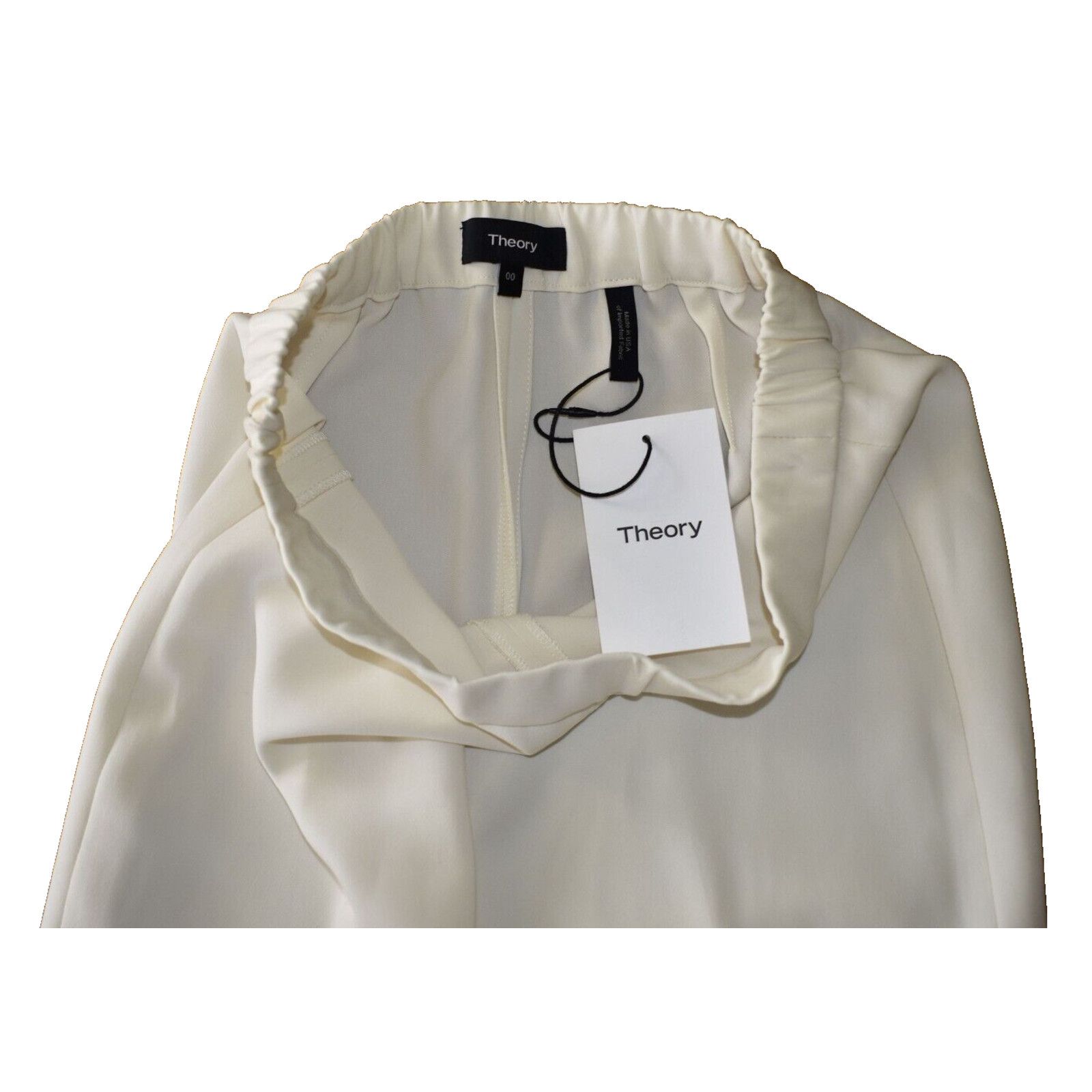 Theory NWT THEORY Rice Classic Crepe Basic Pull On Pants Sz 00 $295 Size 24" / US 00 / IT 34 - 4 Thumbnail