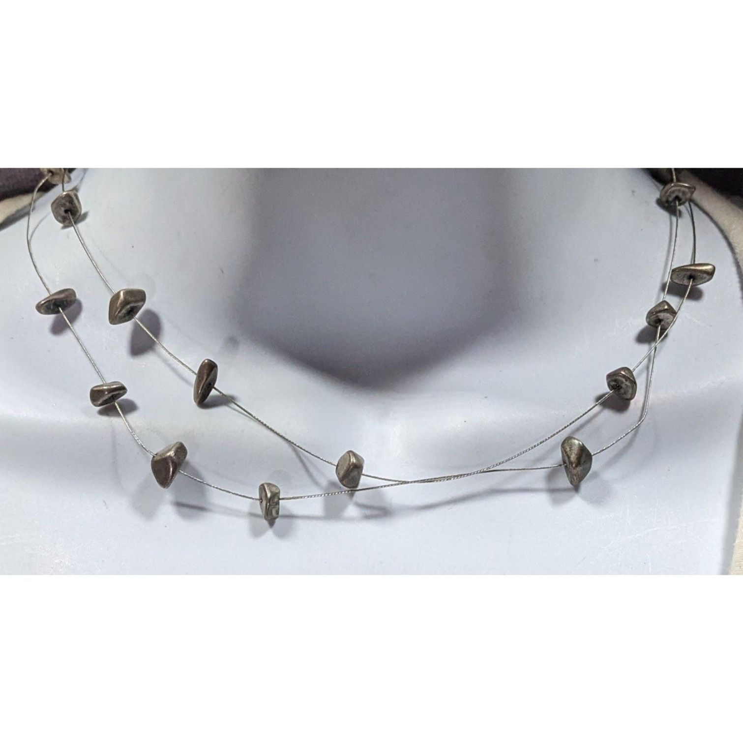 Express Express Y2K Floating Metal Chip Layered Necklace Size ONE SIZE - 2 Thumbnail