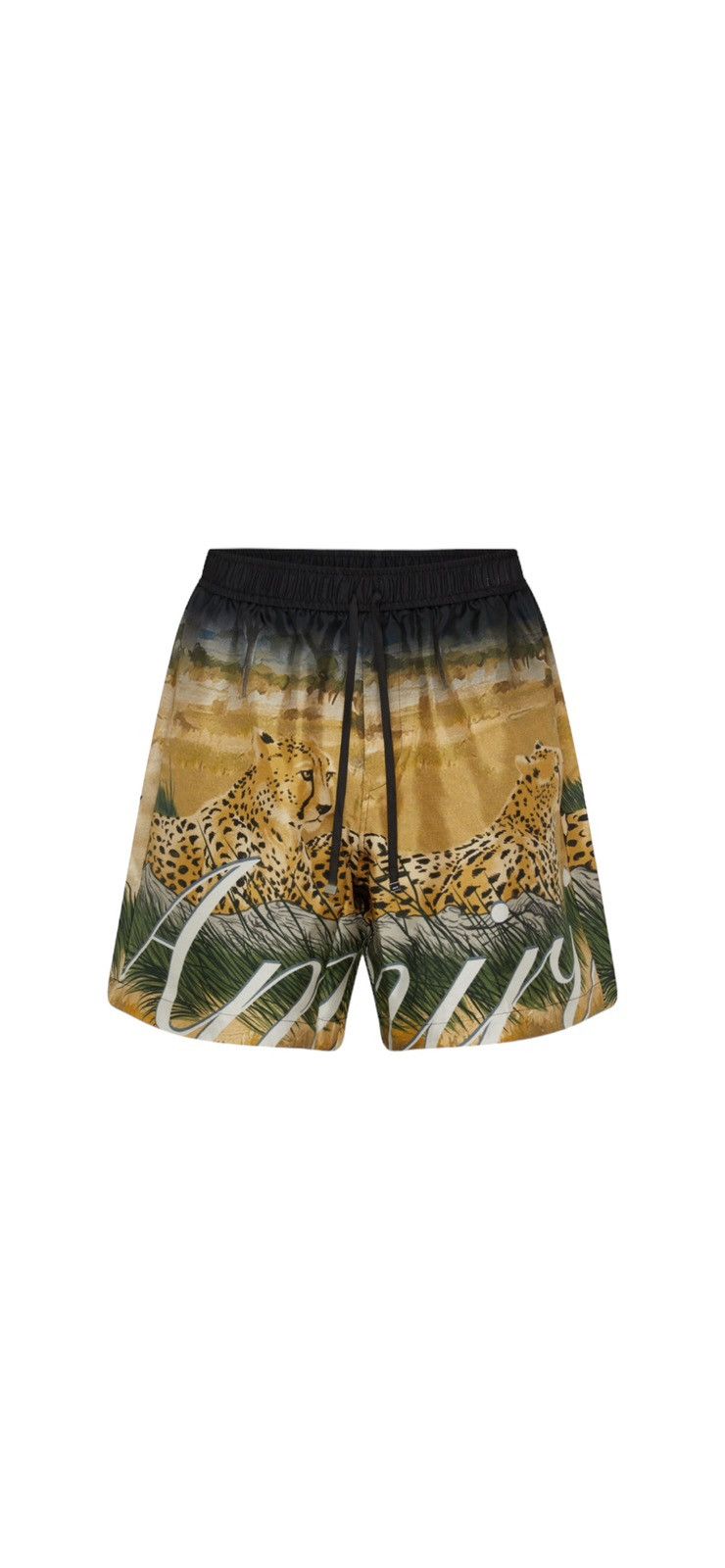 image of Amiri Cheetah Print Drawstring Short, Men's (Size 36)