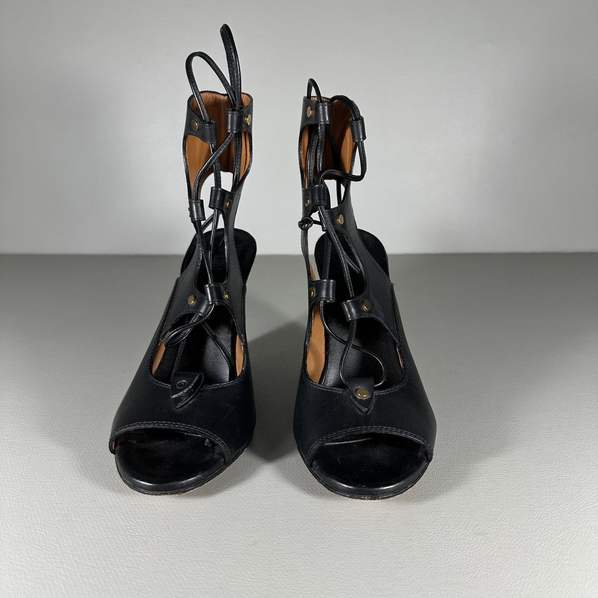 Chloe Chloe Leather Eliza Gladiator Wedge Sandals Size US 6.5 / IT 36.5 - 3 Thumbnail