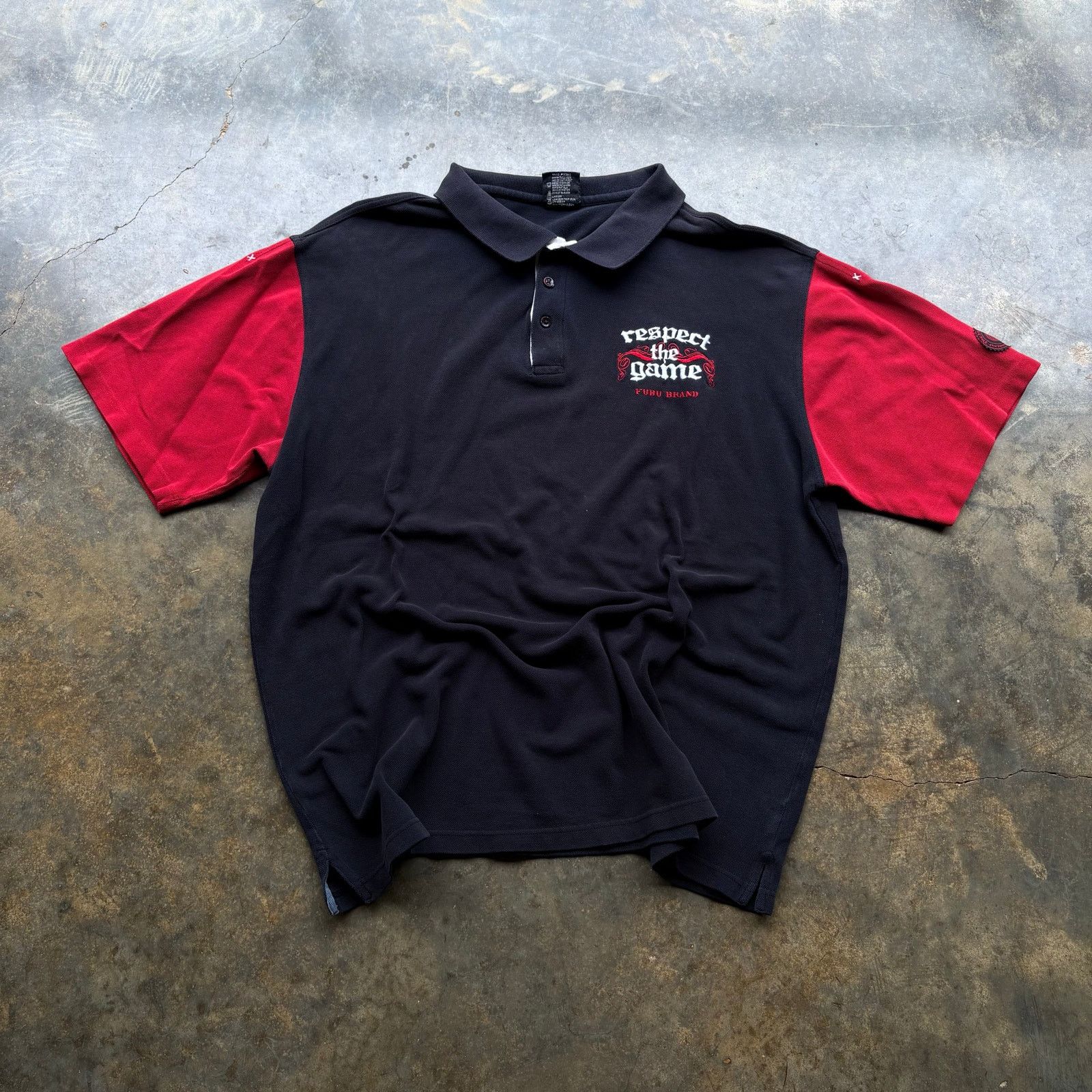 Fubu Crazy Vintage Y2K Faded Black Fubu Polo Shirt Size US XXL / EU 58 / 5 - 1 Thumbnail